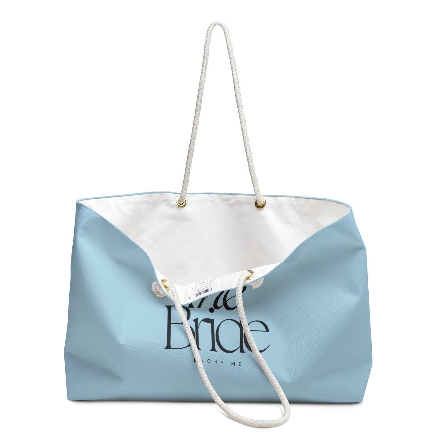 Personalized Bridal Oversized Tote, China Blue