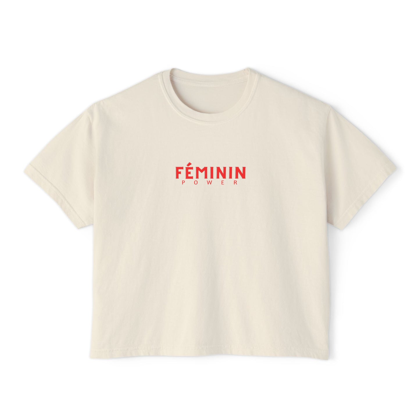 Feminine Power Boxy Crop T-Shirt