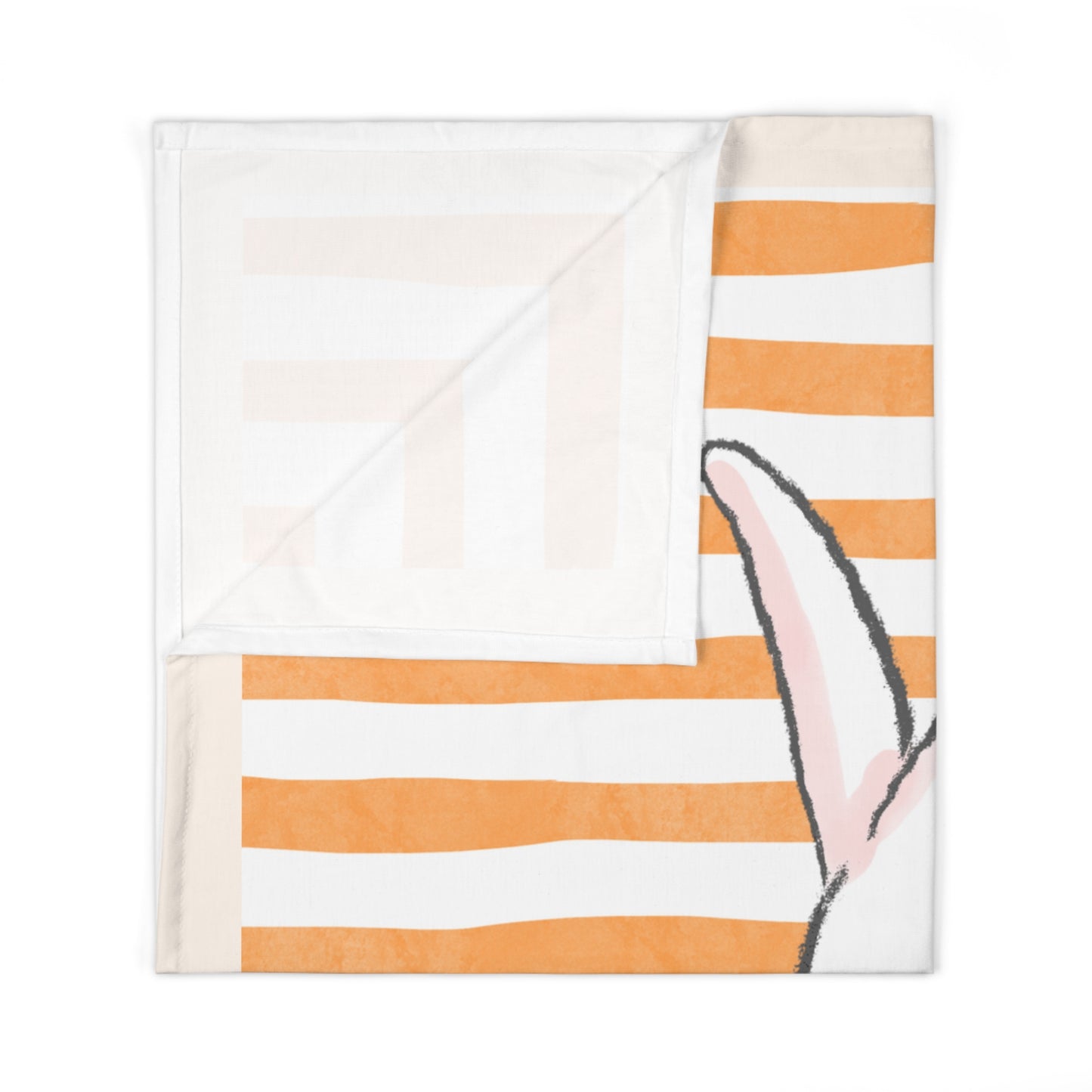 Striped Baby Blanket - Mon Petit Lapin, Baby Swaddle