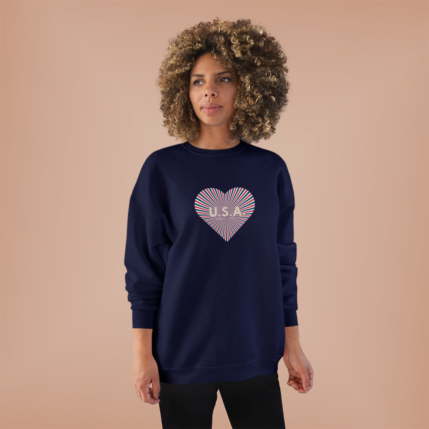 Cute AMERICAN Pride Sweatshirt, Red, White and Blue