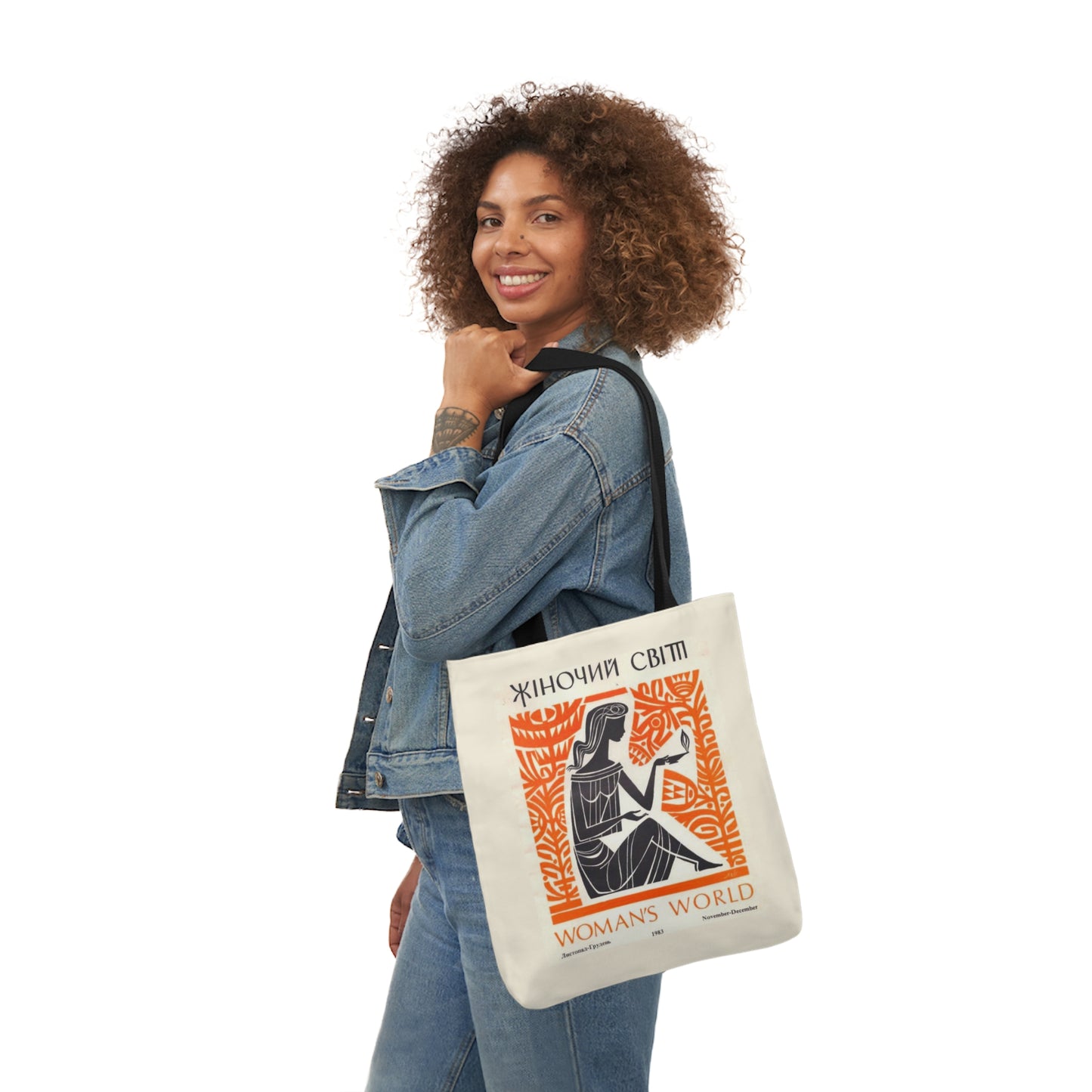 Ukrainian Vintage "Women's World" Tote Bag