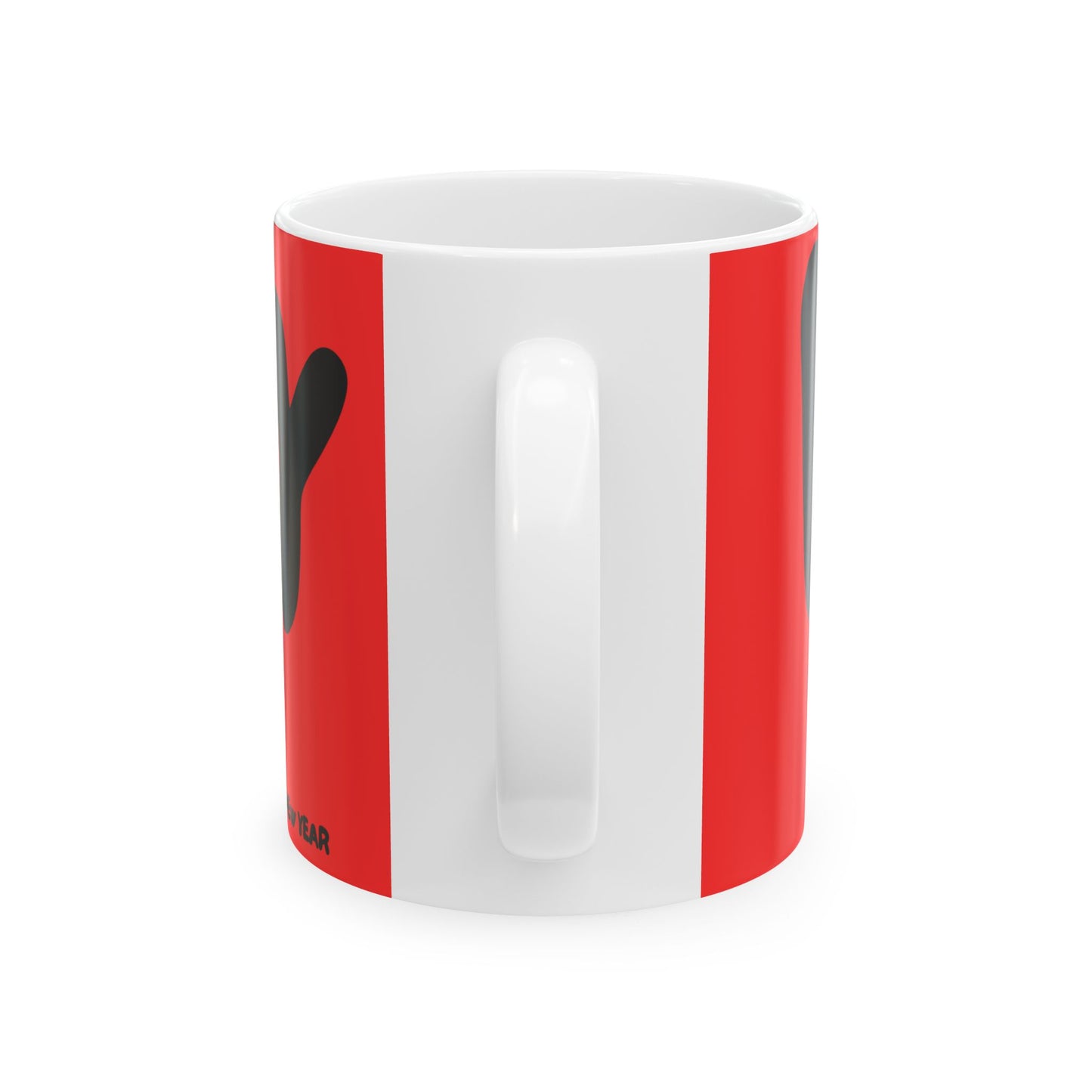 Cool Merry Christmas Ceramic Mug, RED