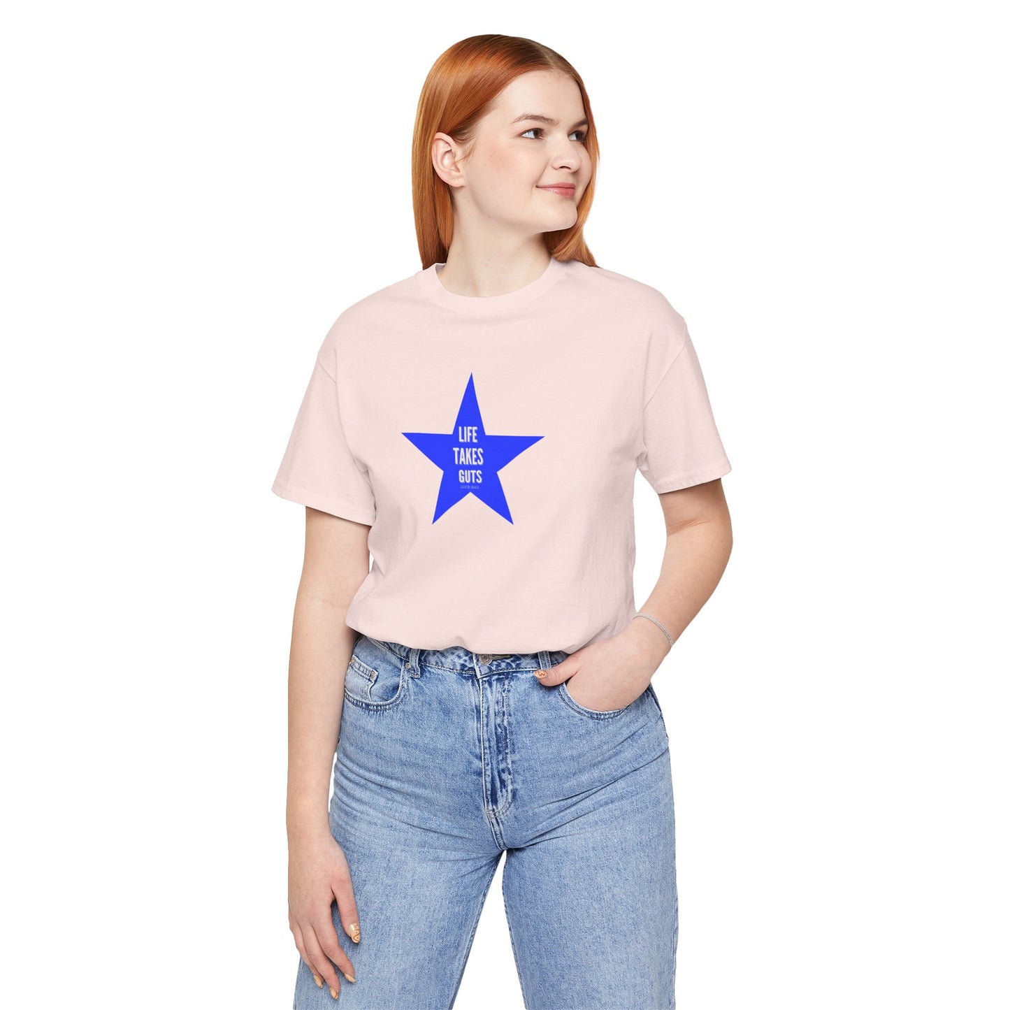 Lucille Ball Quote STAR Tee - Life Takes Guts