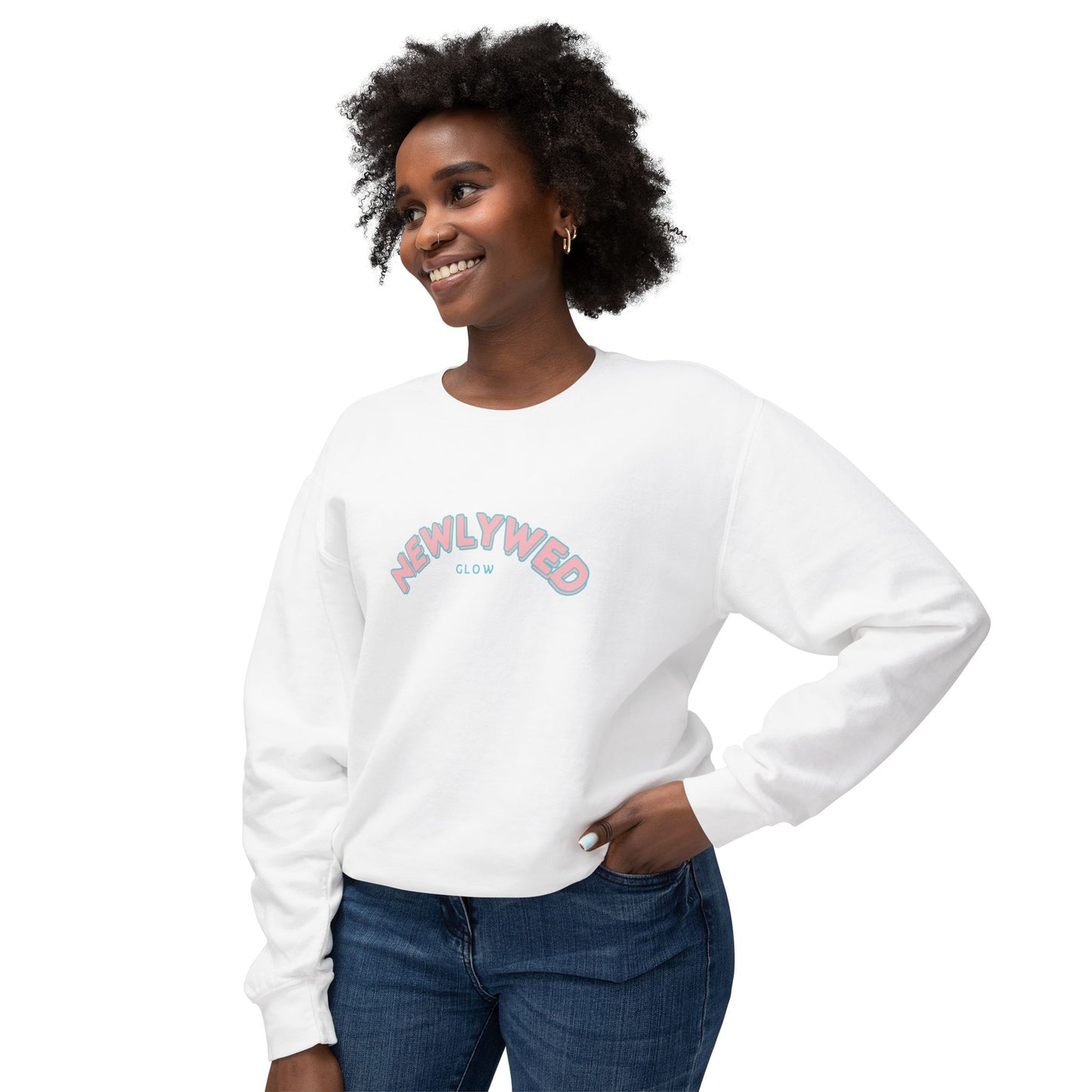 Newlywed Crewneck Sweatshirt, Pastel Colors