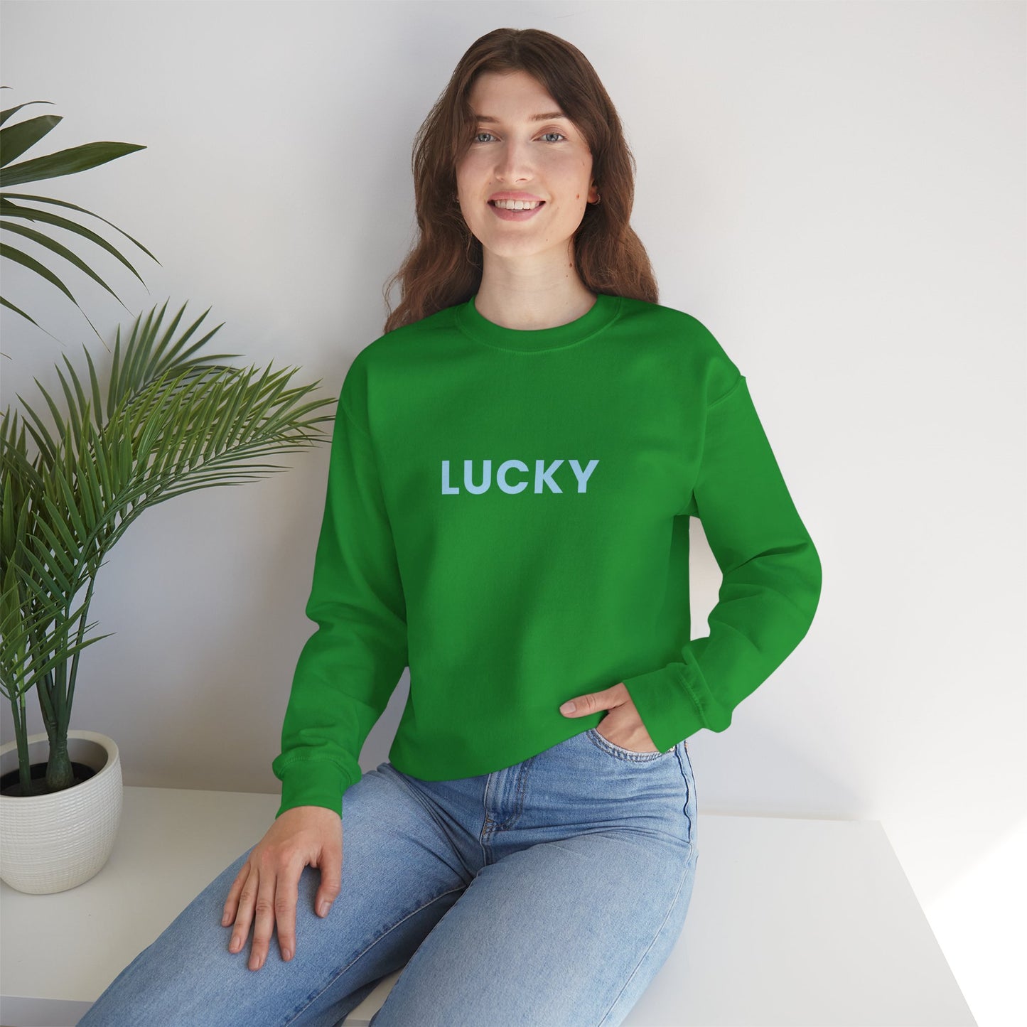 LUCKY Charm Women's Crewneck Sweatshirt, St Patrick's Day