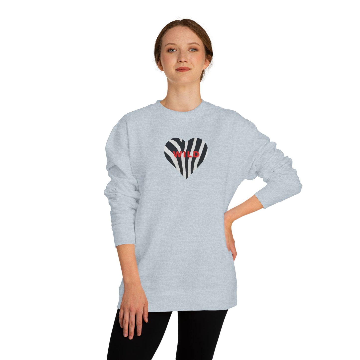 WILD Heart ZEBRA Sweatshirt