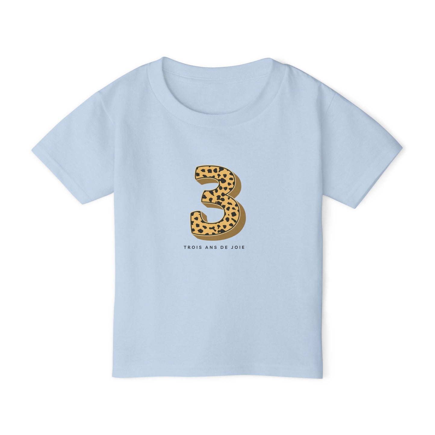3rd Birthday Shirt Toddler T-Shirt, Animal Print