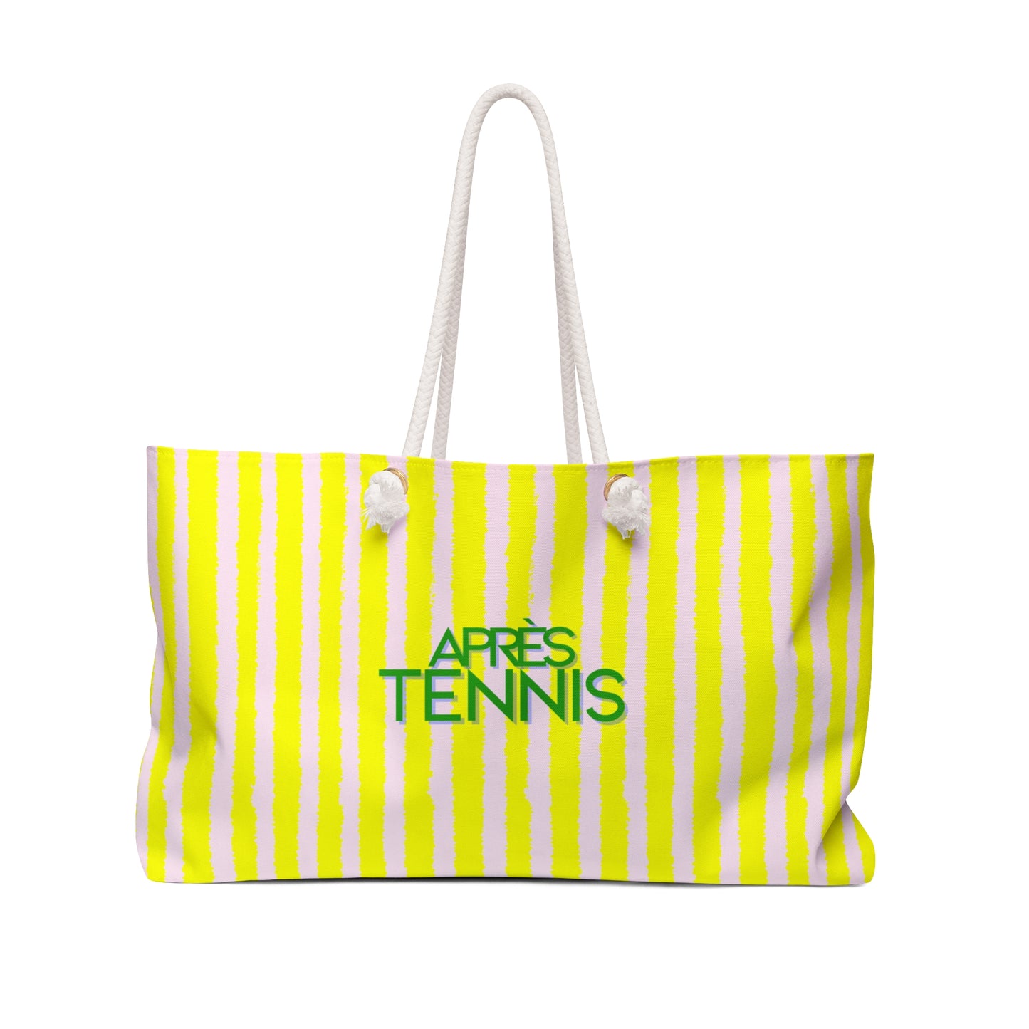 Aprés Tennis Oversized Tote Bag, Electric Yellow