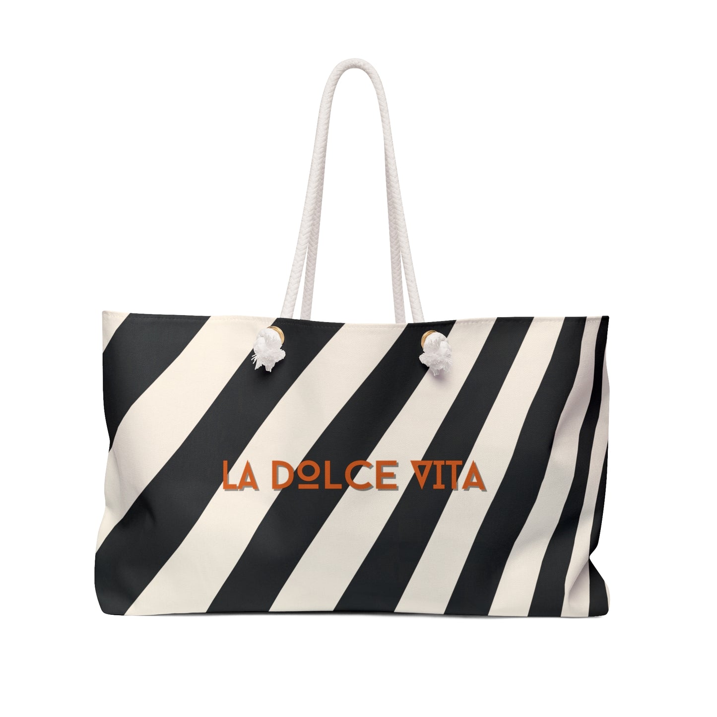Black and White Weekender Bag