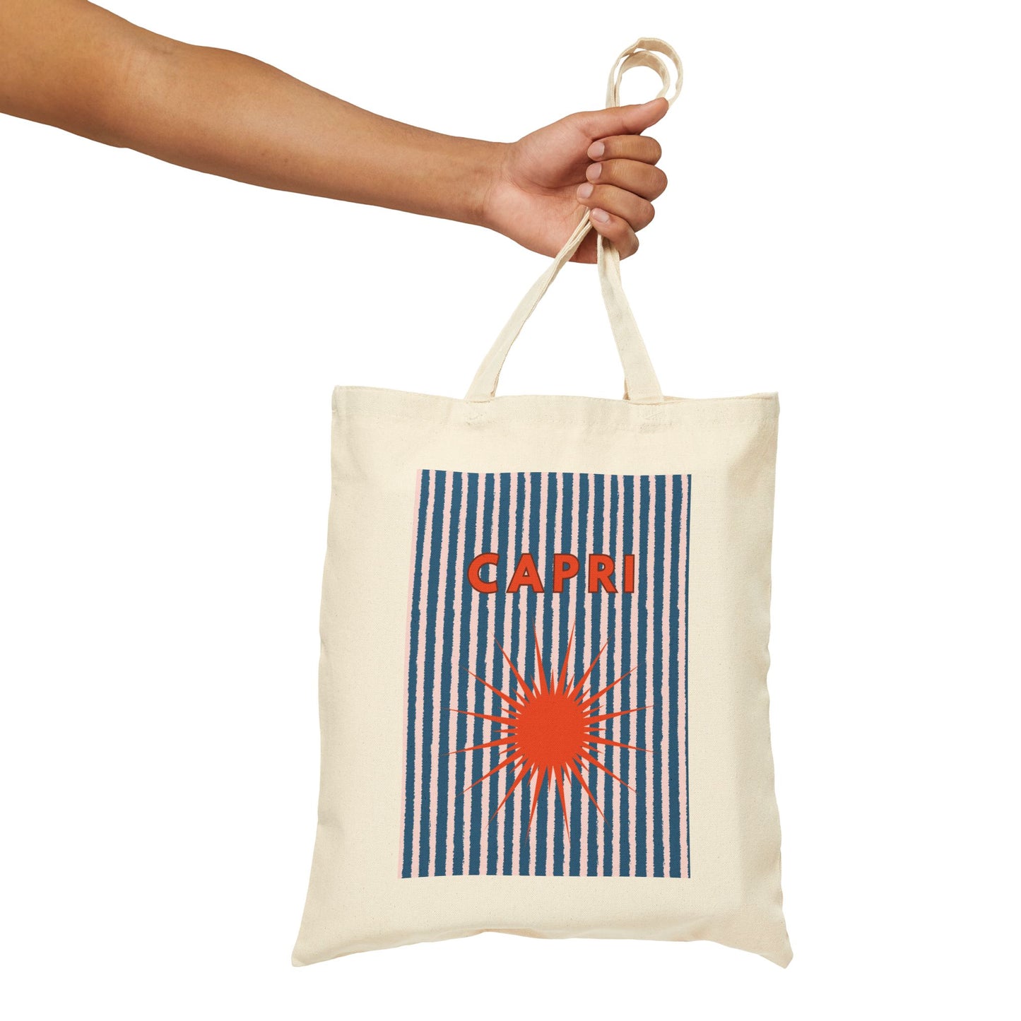 CAPRI Sunburst Cotton Canvas Tote
