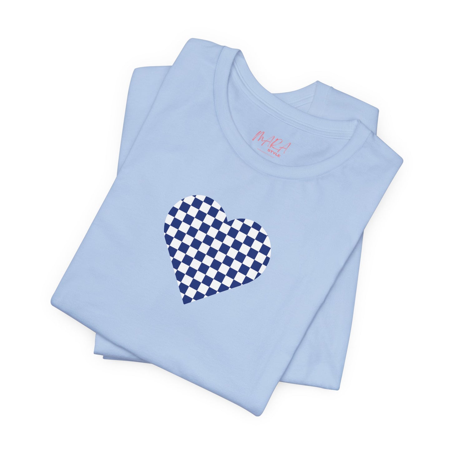Checkerboard Heart Ladies Tee