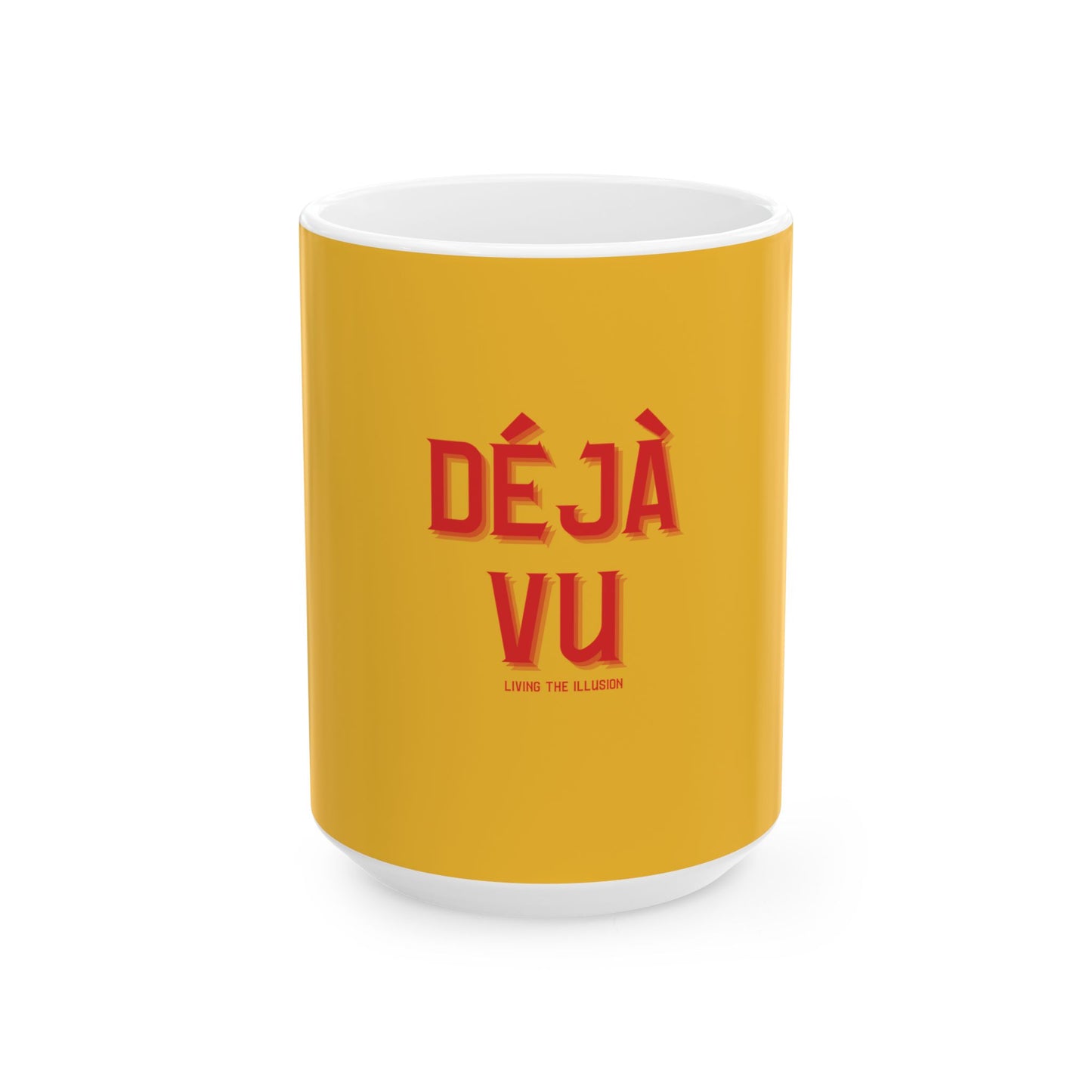Deja Vu Yellow Mug