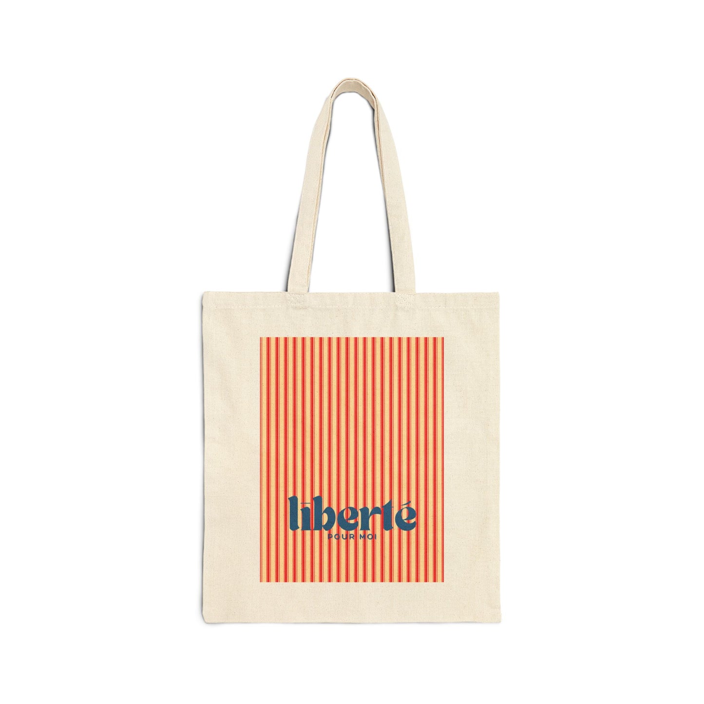 Liberté Democracy Cotton Tote Bag, natural