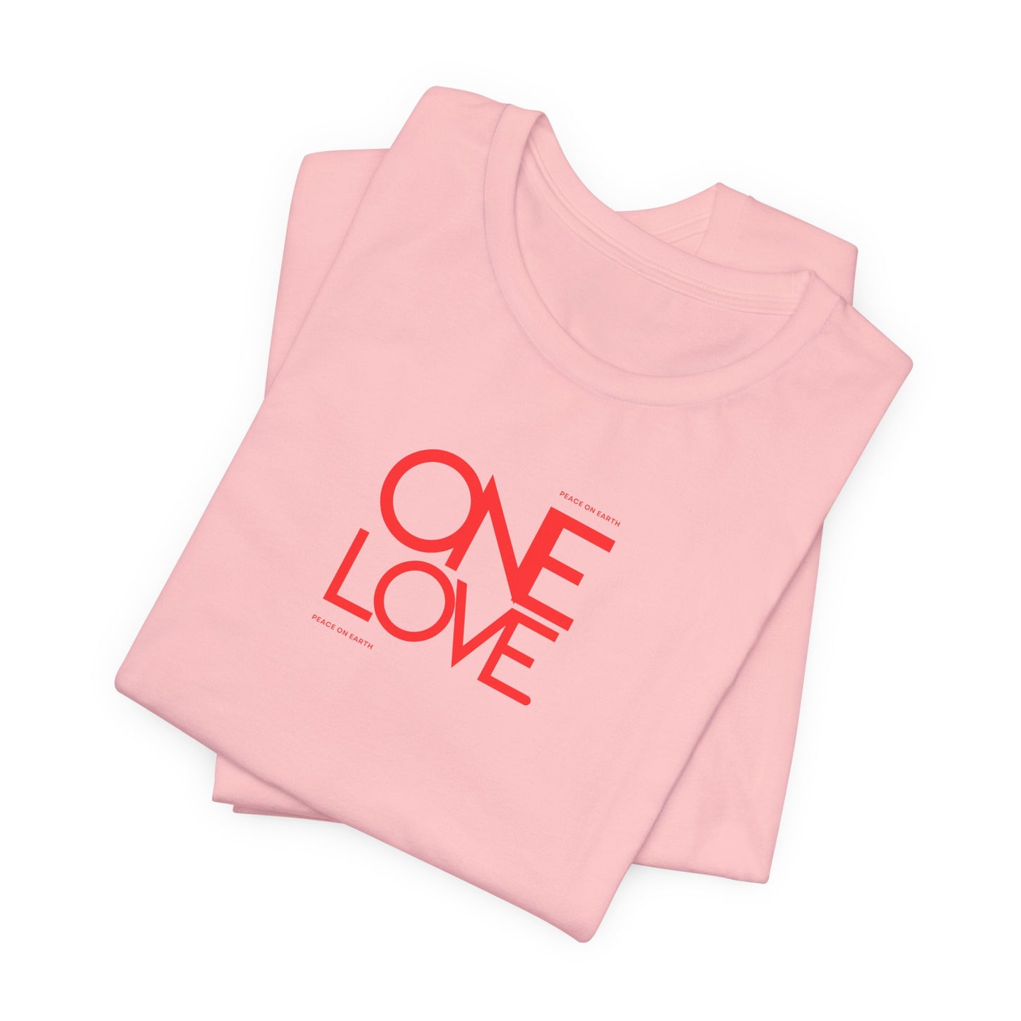 Peace on Earth Tee, Pink