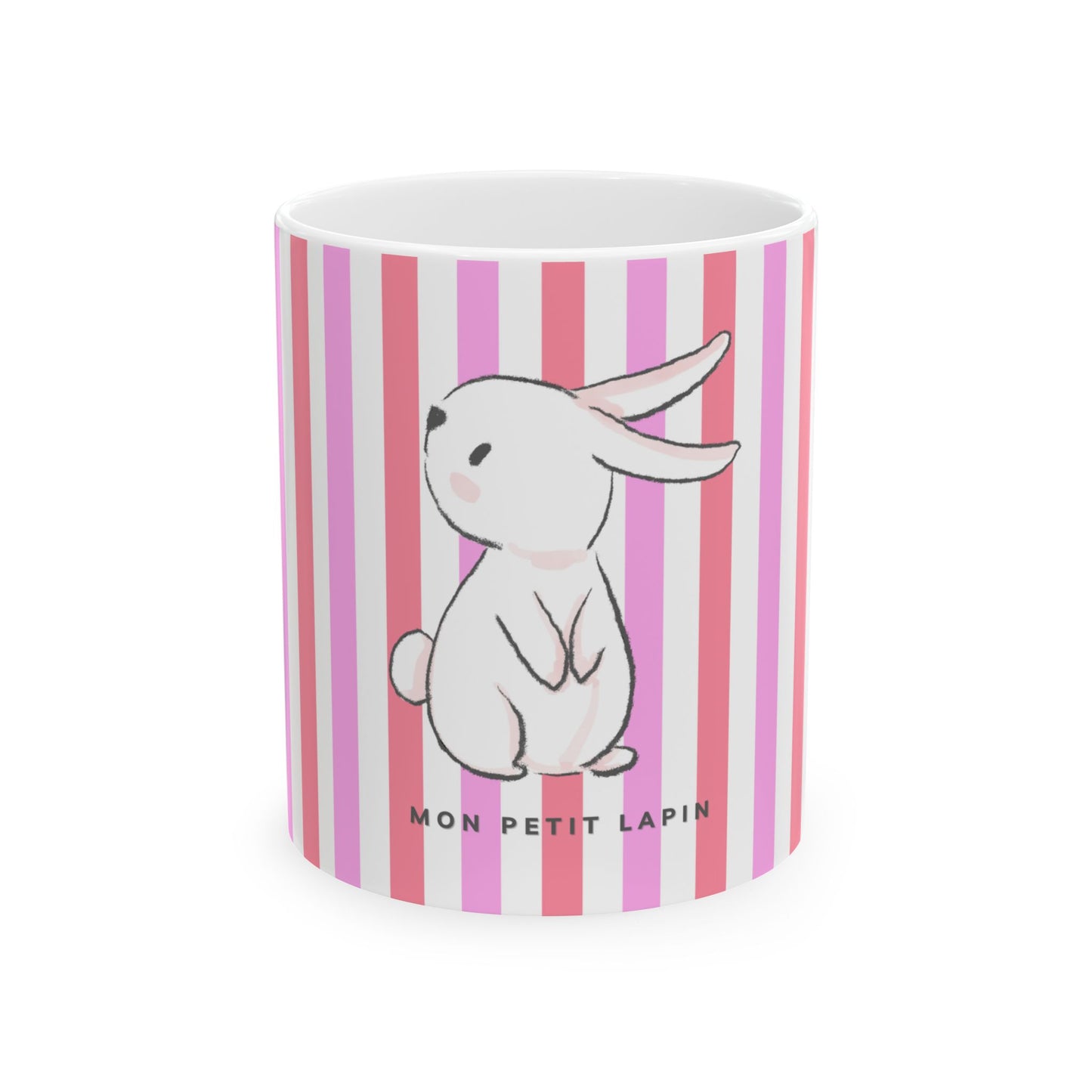 Pink Stripped Baby Mug