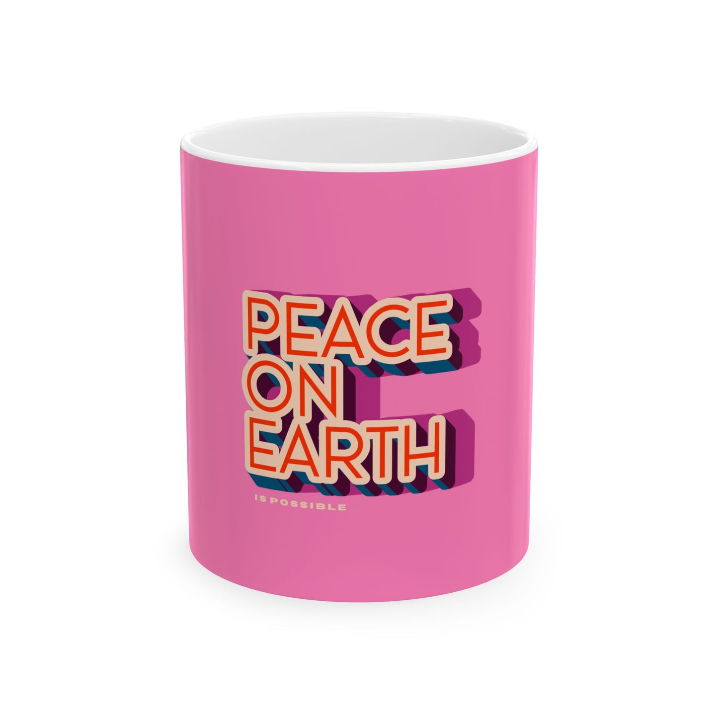 Preppy Holiday Mug, Pink