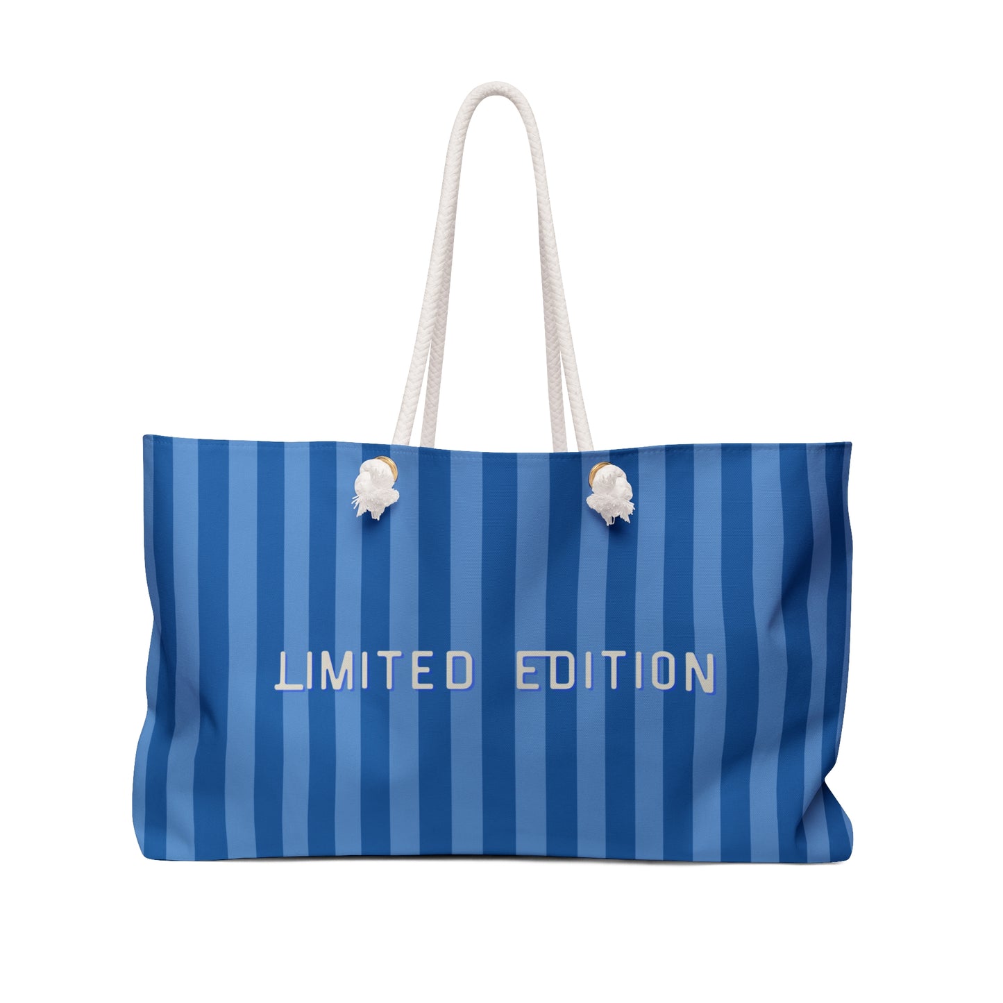 Stylish Blue Stripped Weekender Bag