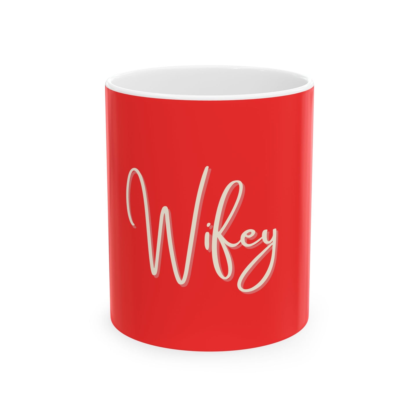 Wifey Red Ceramic Mug