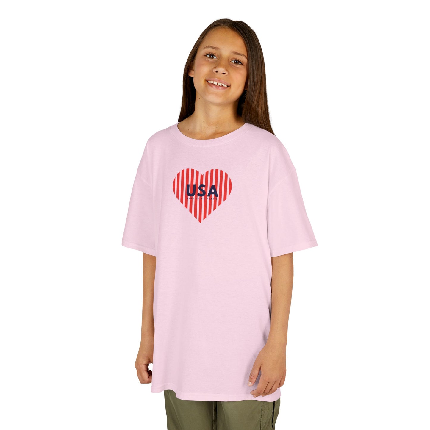 Kids Tee - USA Land of Big Hearts