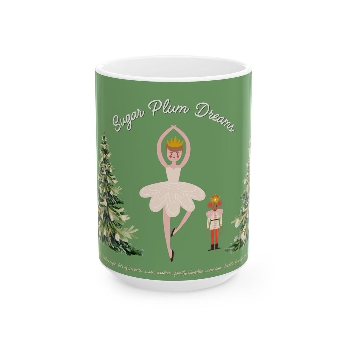 Nutcracker Ballet Mug, Mint Green
