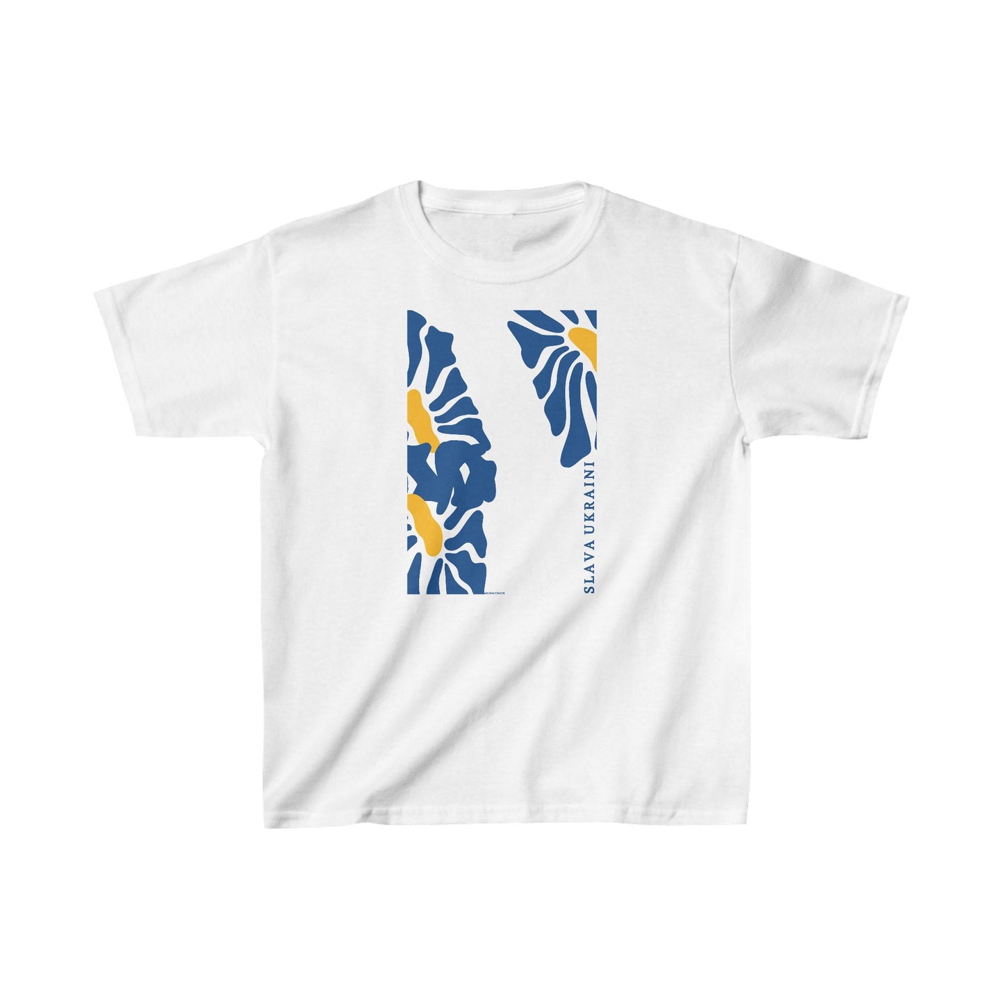 SLAVA UKRAINI Kids Tee |  Kids Sunflower Tee