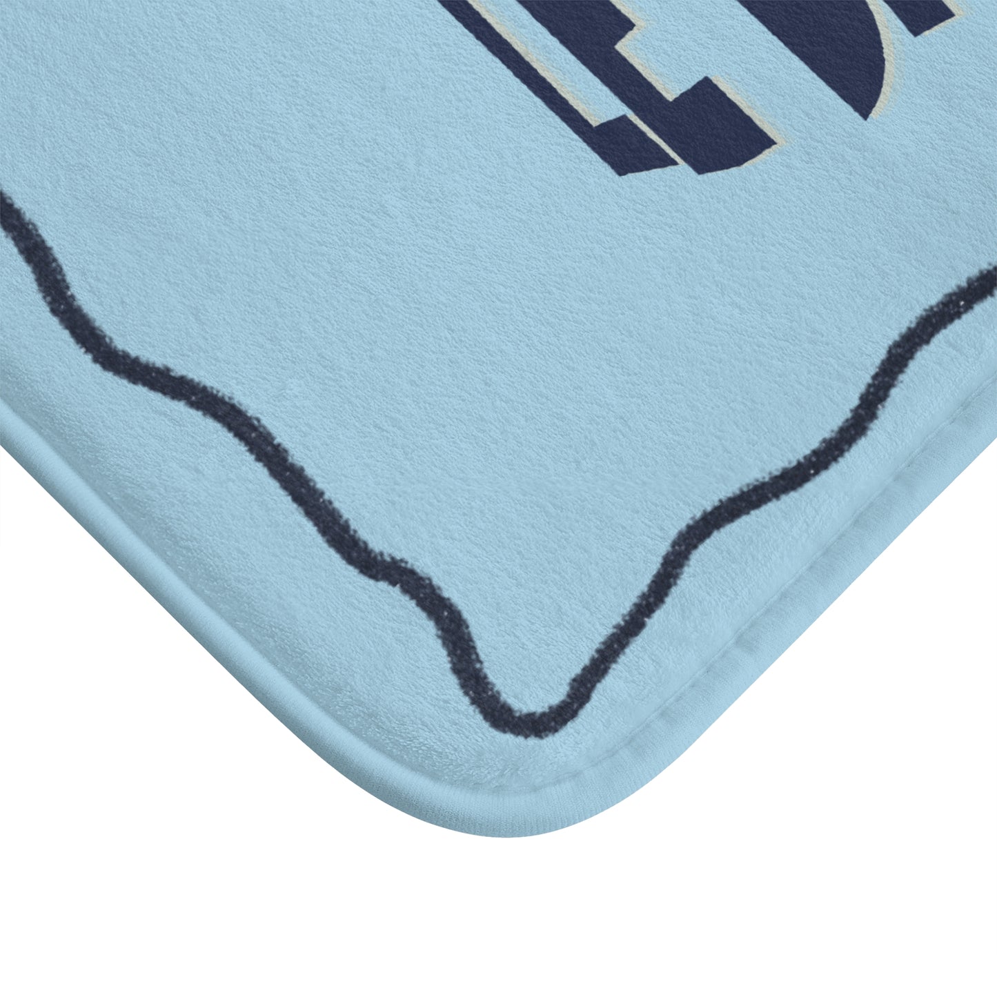 Le Bain Baby Blue Bath Mat |  French Bathroom Mat