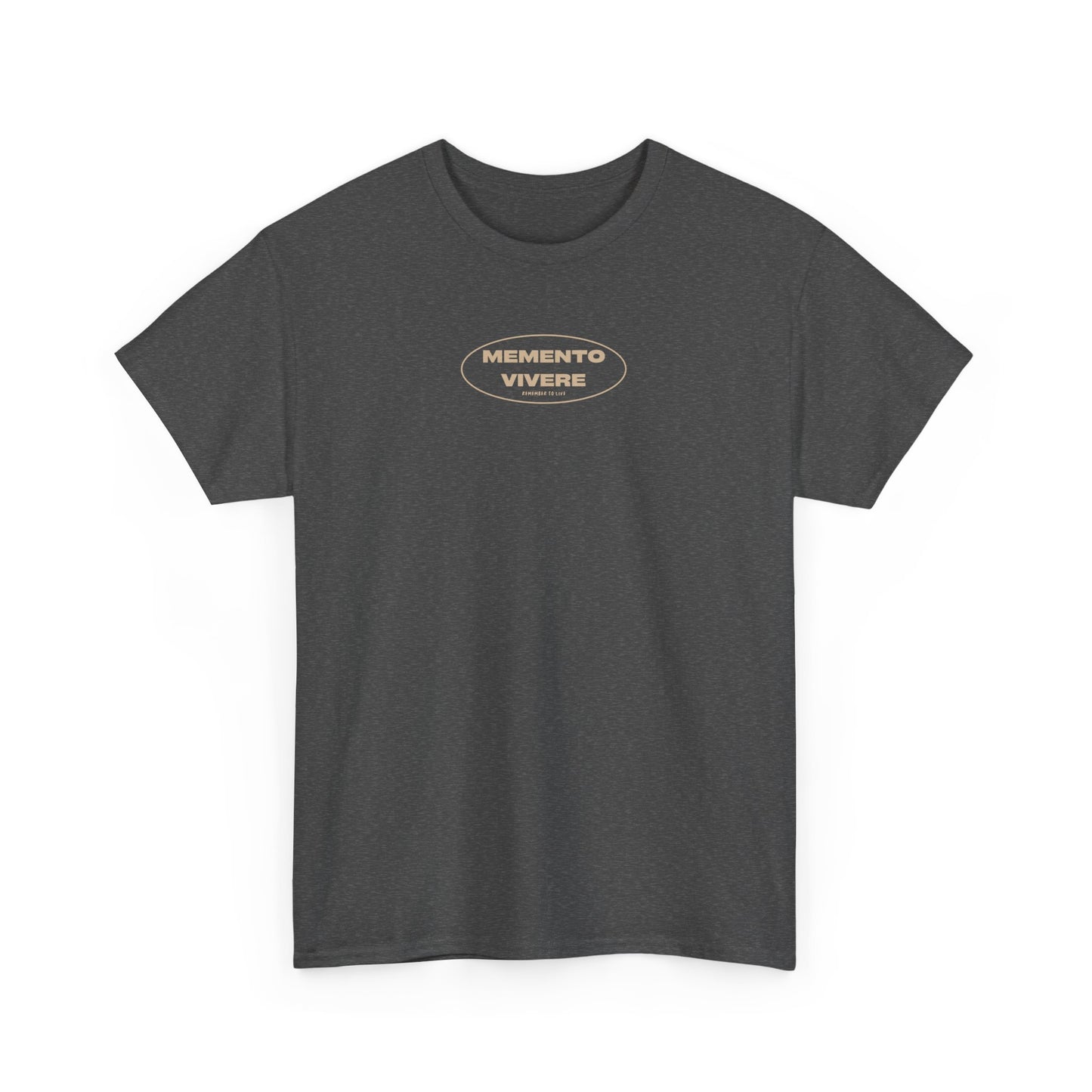 Stoic Men's Tee "Remember to Live", Tan