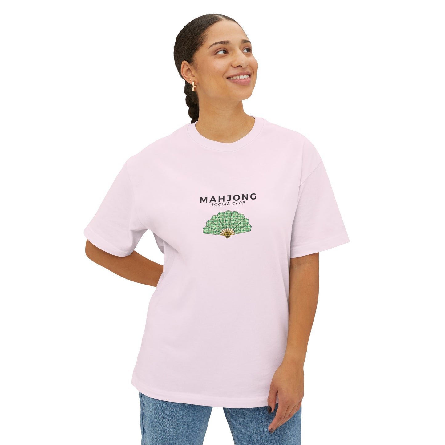 Mahjong  Social Club Boxy Ladies T-Shirt