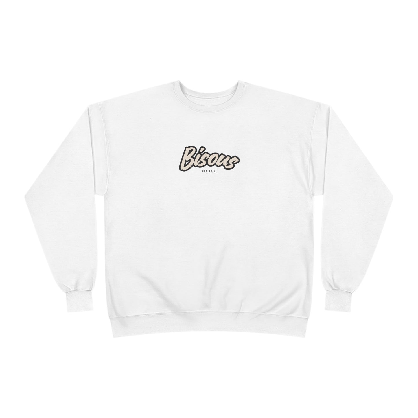 Cozy BISOUS Crewneck Sweatshirt, French Preppy