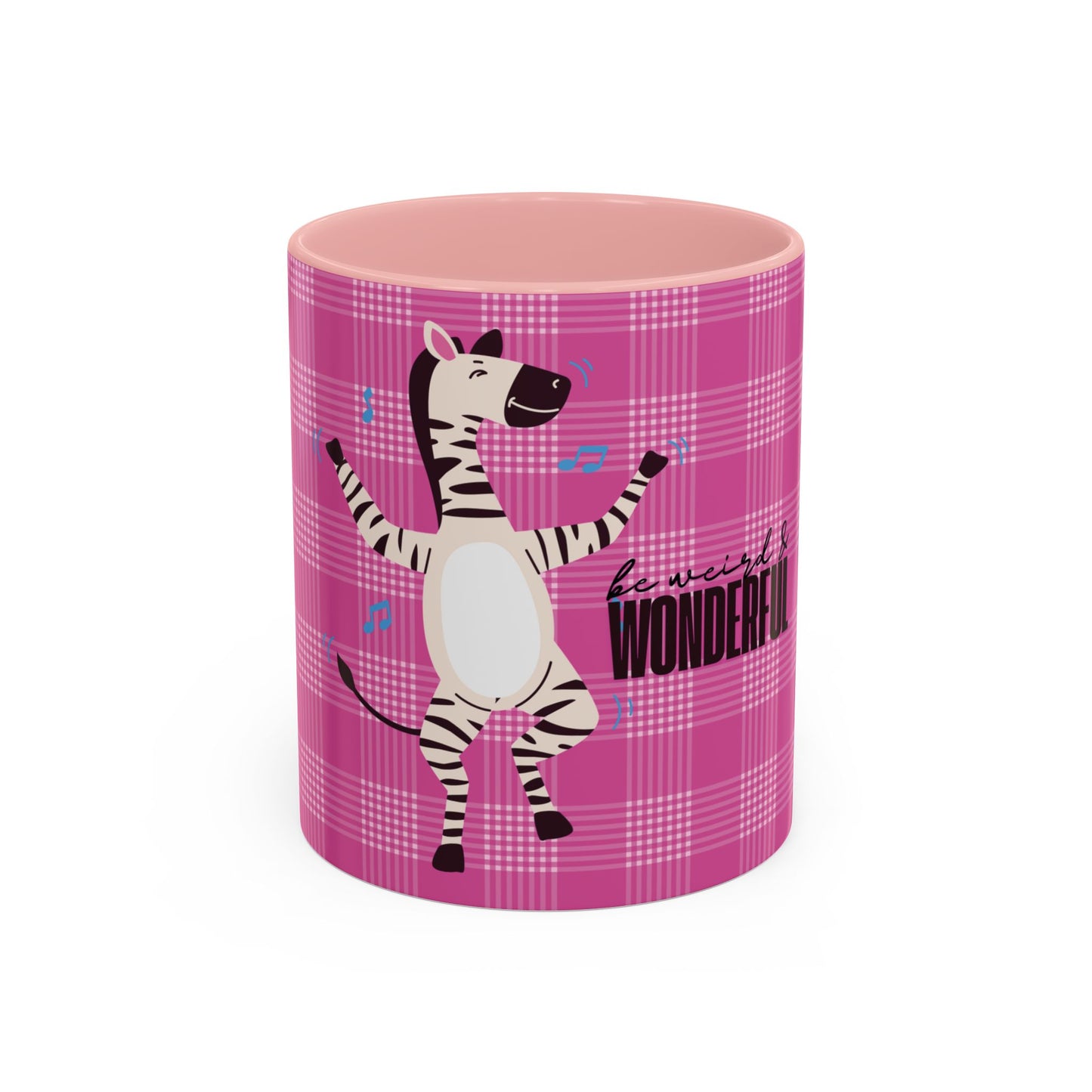 Dancing Zebra 'Be Weird & Wonderful' Accent Coffee Mug — Fun Kid's Mug