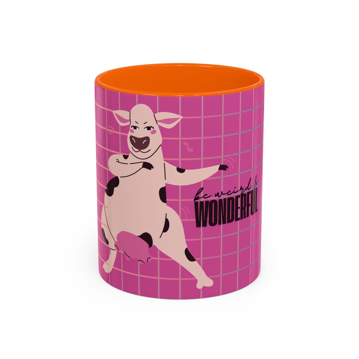 Pink Cow 'Be Weird & Wonderful' Accent Coffee Mug — Fun Kid's Mug