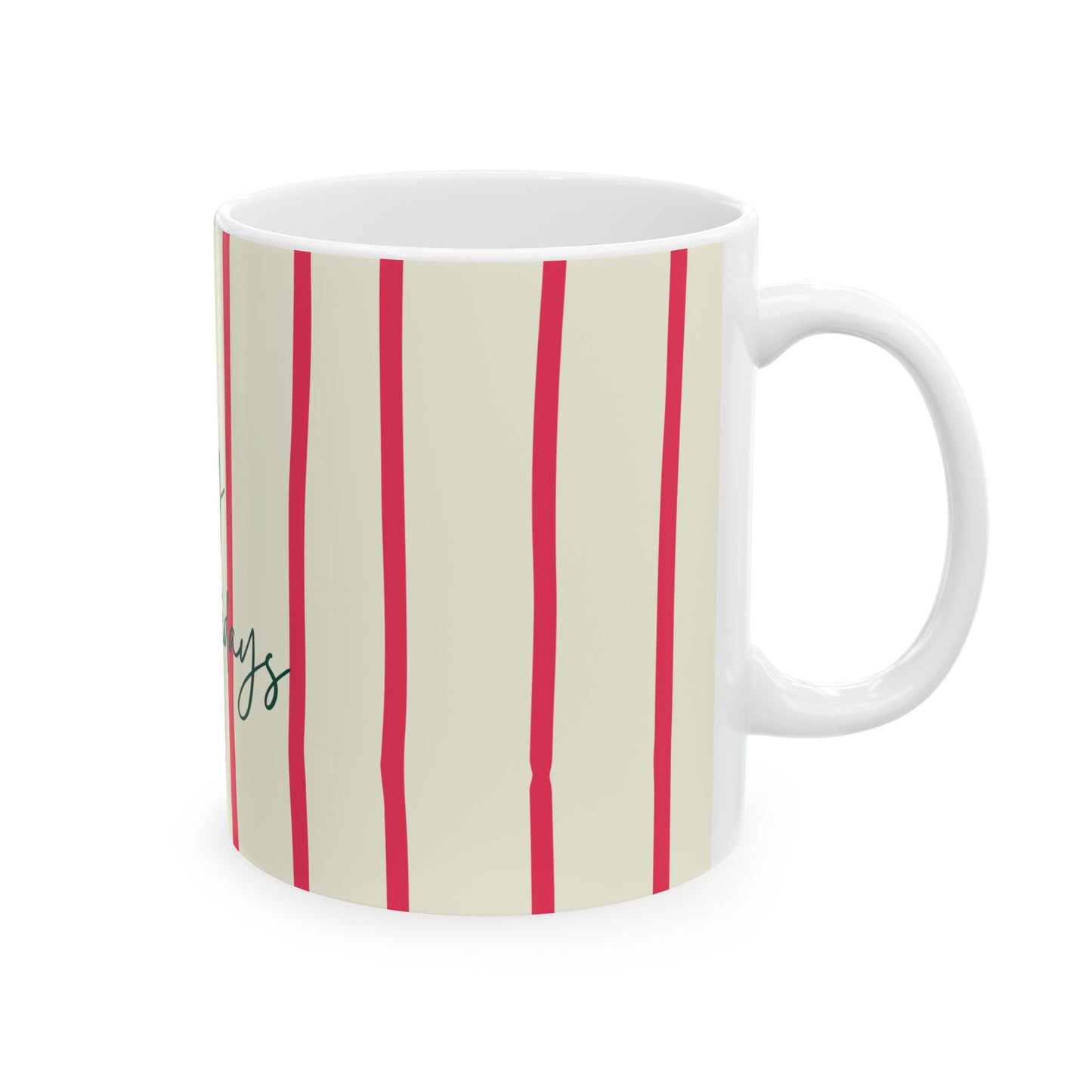 Happy Holidays Whimiscal Mug, Festive Hanukkah