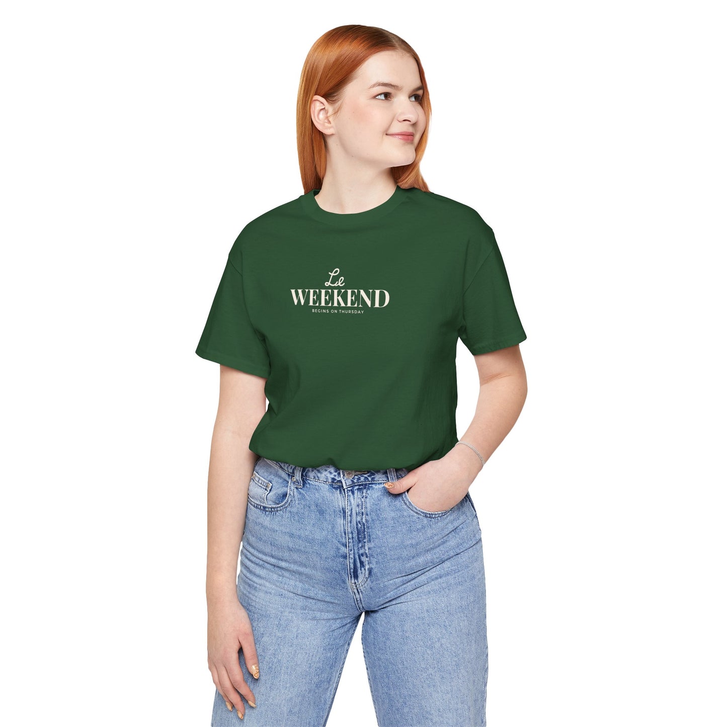 Le Weekend Unisex Tee - Soft Jersey Short Sleeve