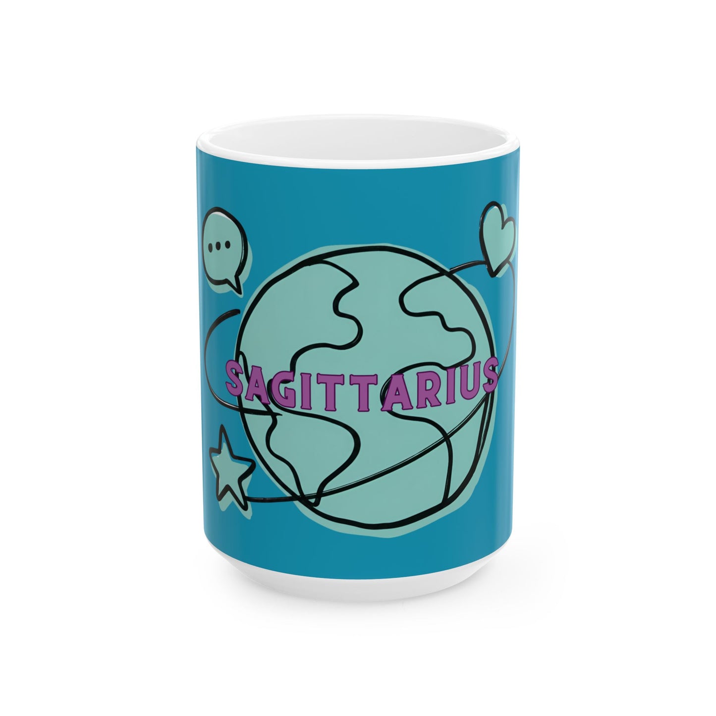  Sagittarius Mug, Whimsical design
