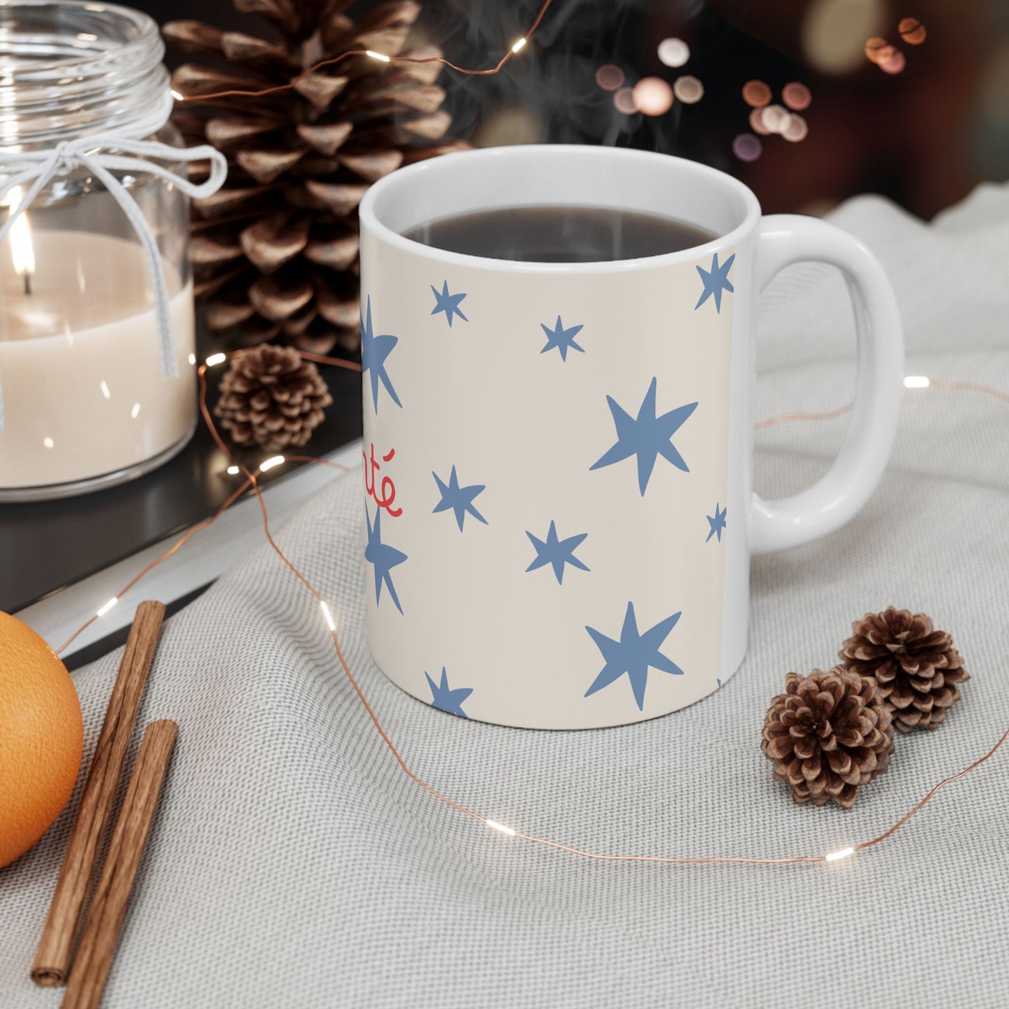 Liberté Star Ceramic Mug,  — Freedom Loving Gift (11oz & 15oz)