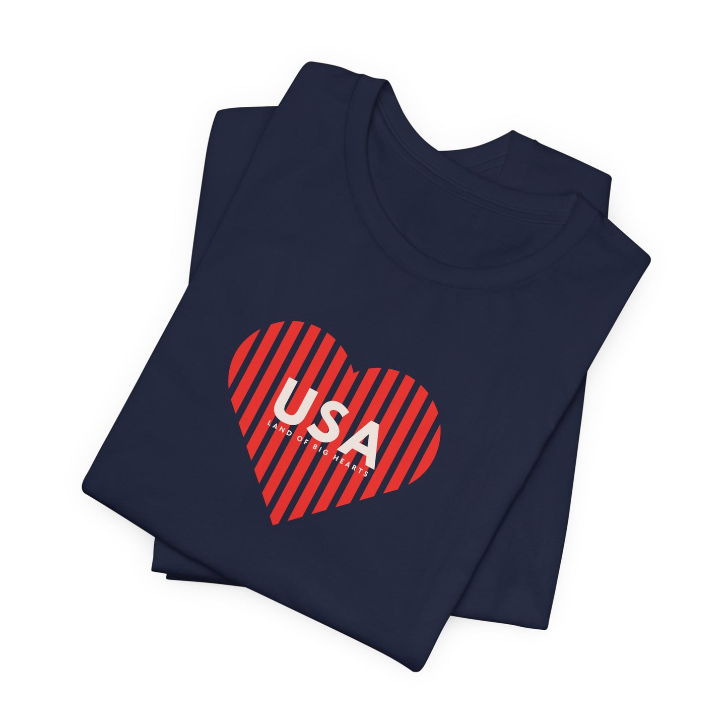 Team USA Heart Tshirt, Patriotic Shirt