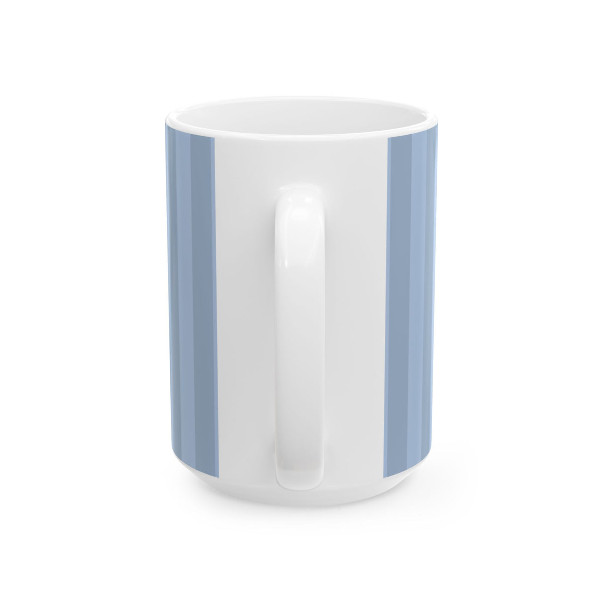 White cylindrical container with gray accents on a white background