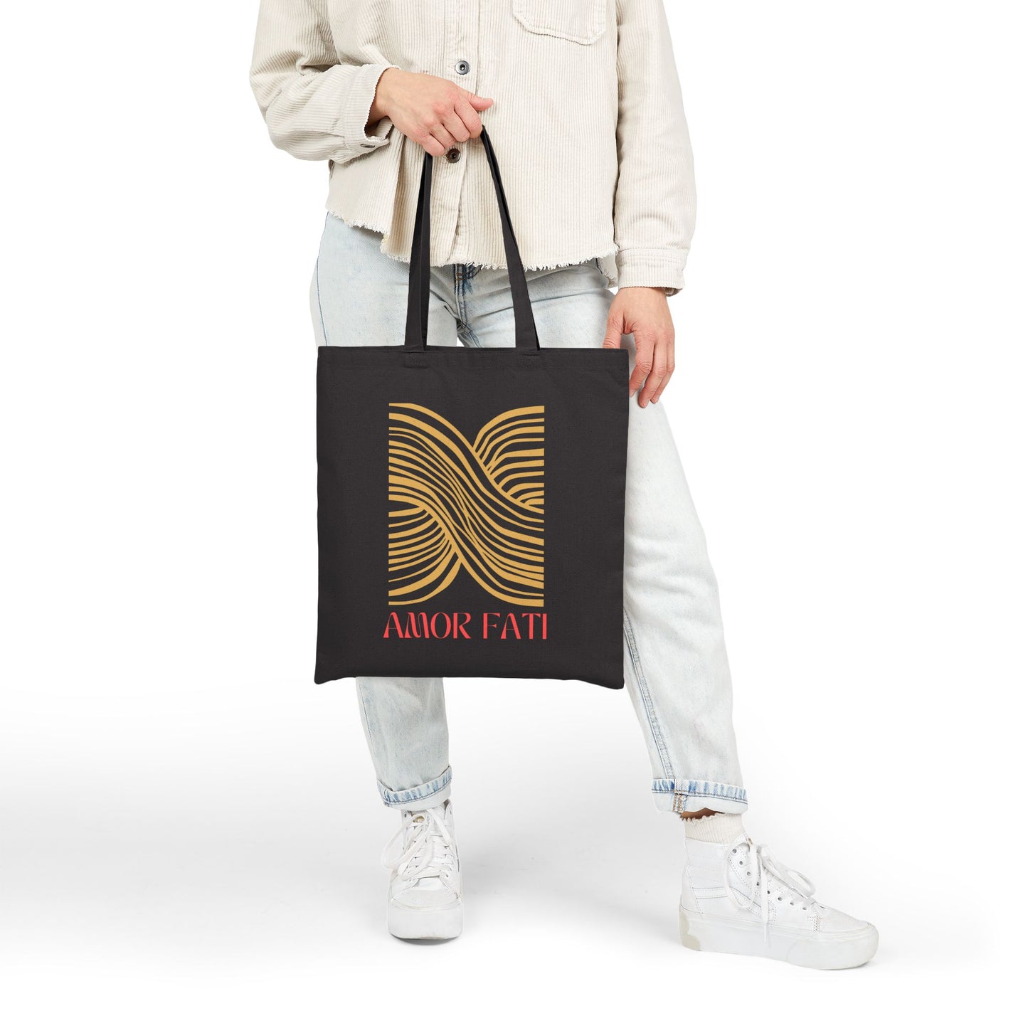 Black Tote Bag - Amor Fati Design