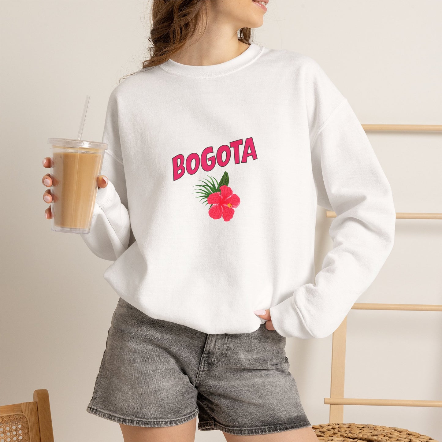 BOGOTA Tropical Flower Sweatshirt — Global Nomad Edition