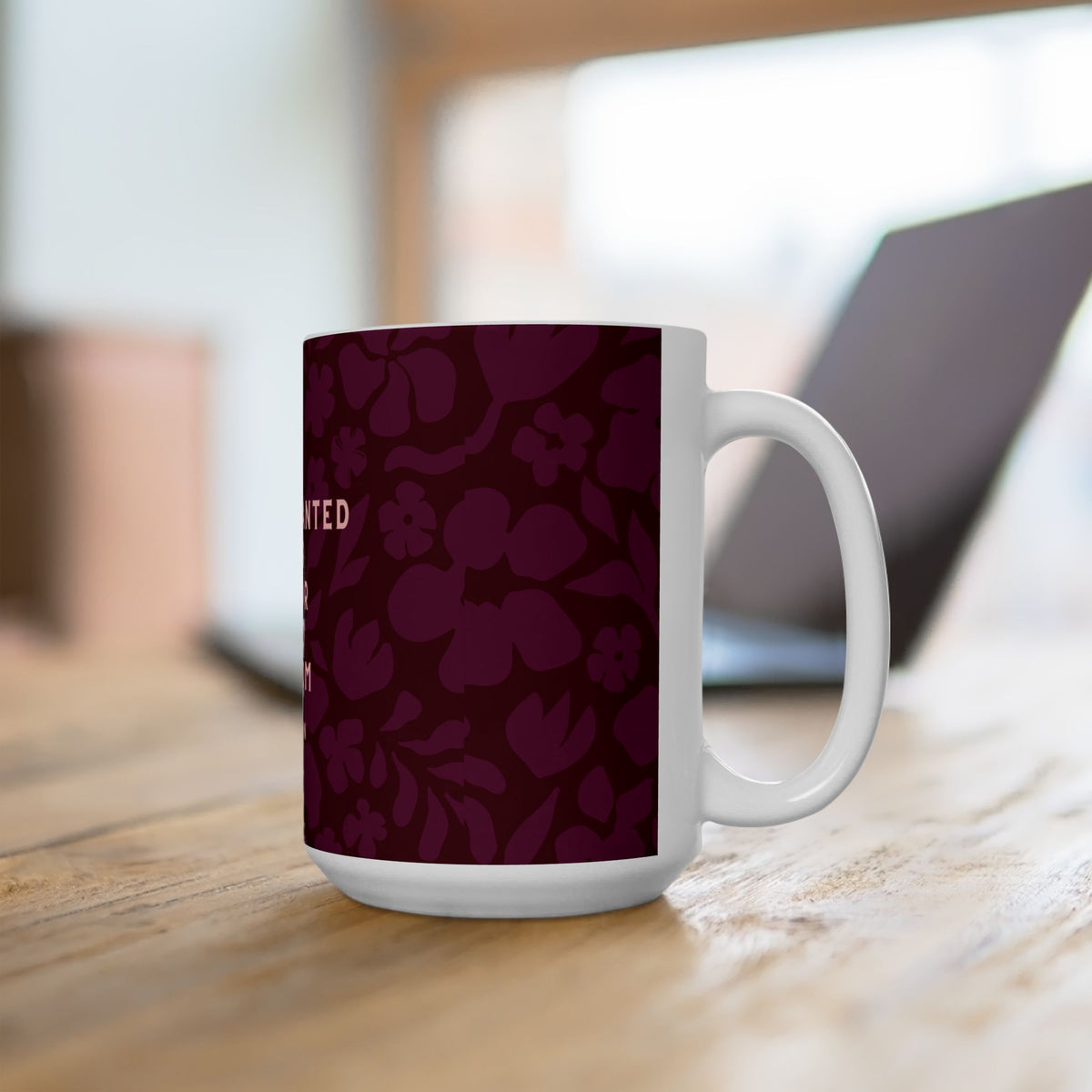 Inspirational Floral Ceramic Mug - Humor and Wisdom Anais Nin Quote