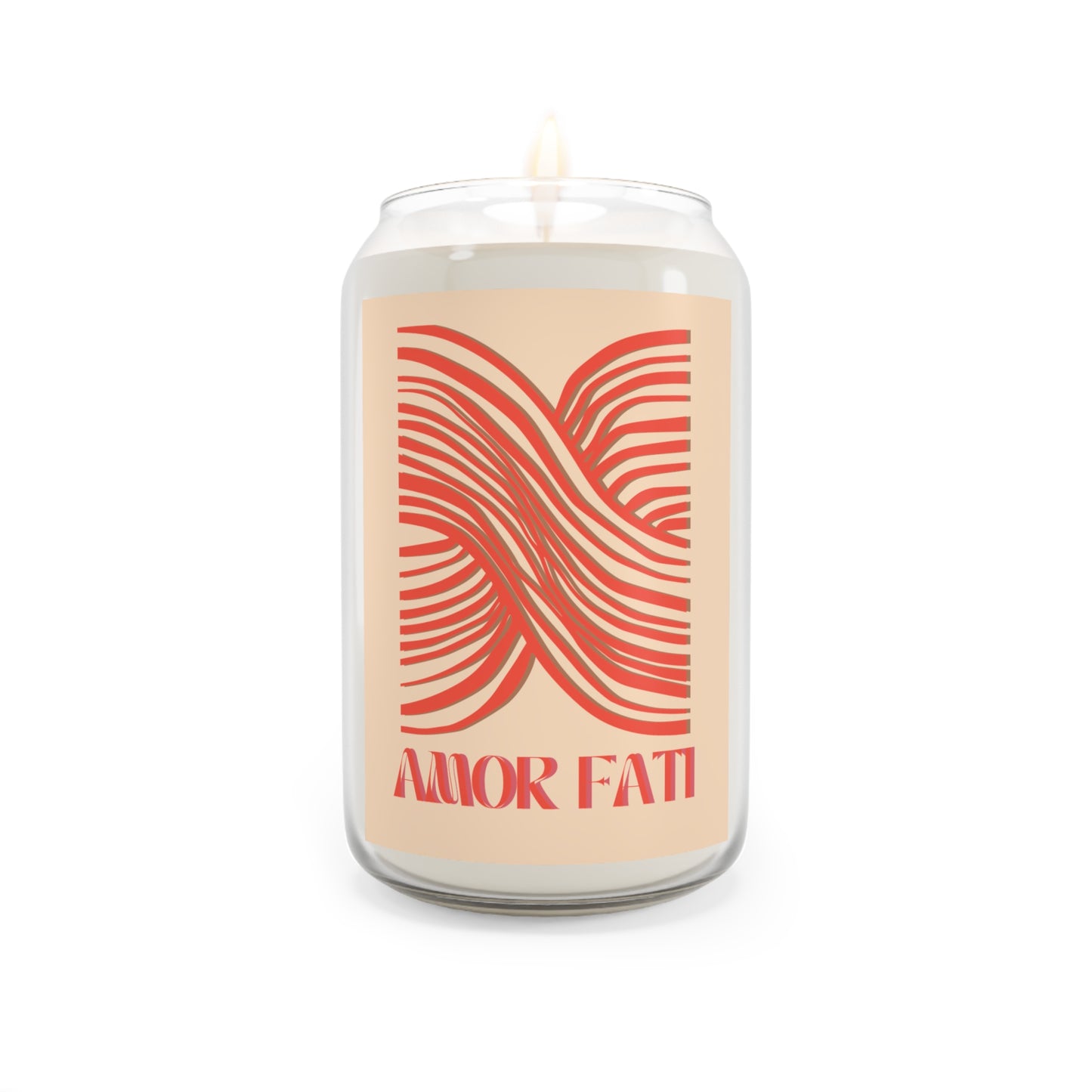 AMOR FATI (Love Your Fate) Scented Candle, RED