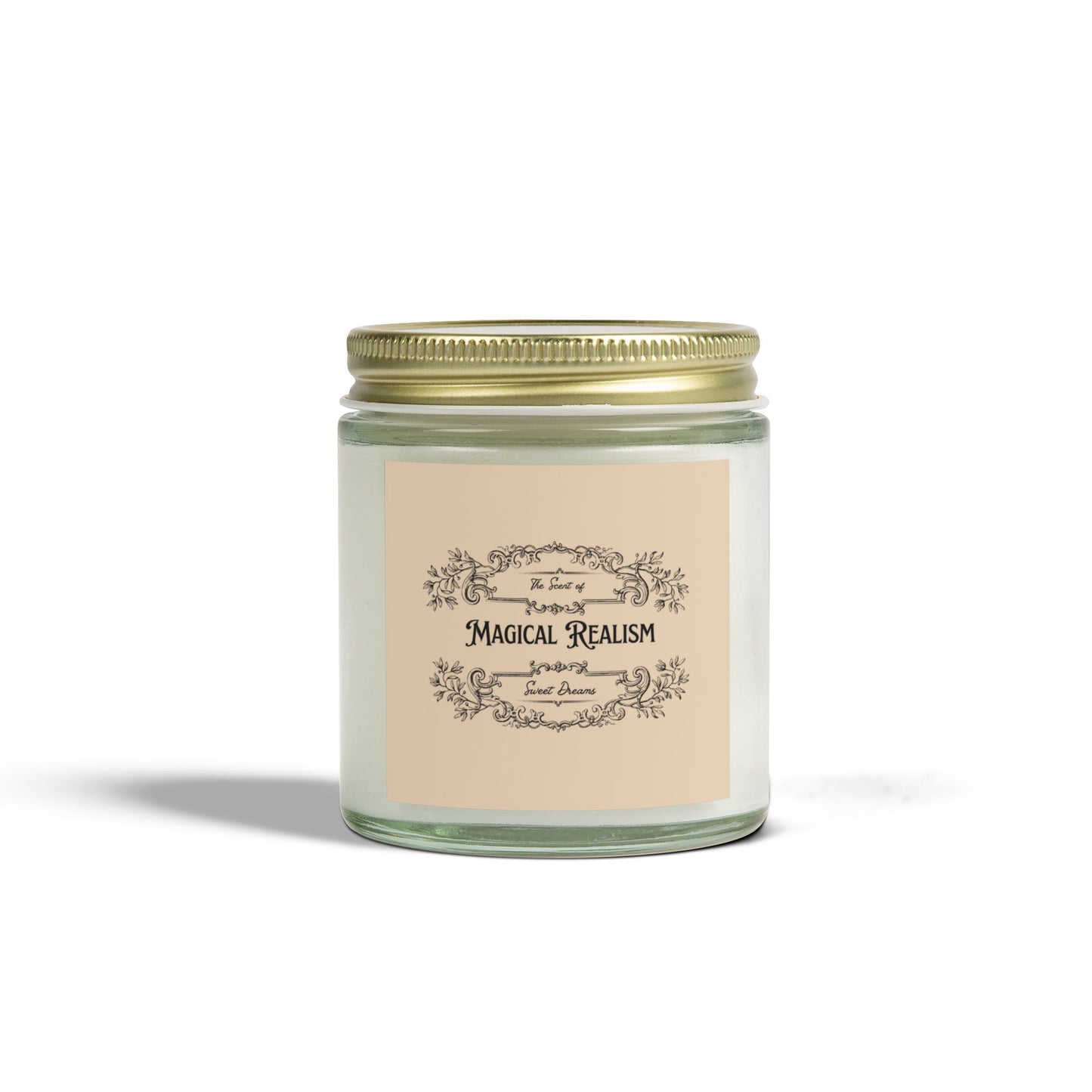 Vintage Magical Realism Scented Candles, Coconut Apricot Wax