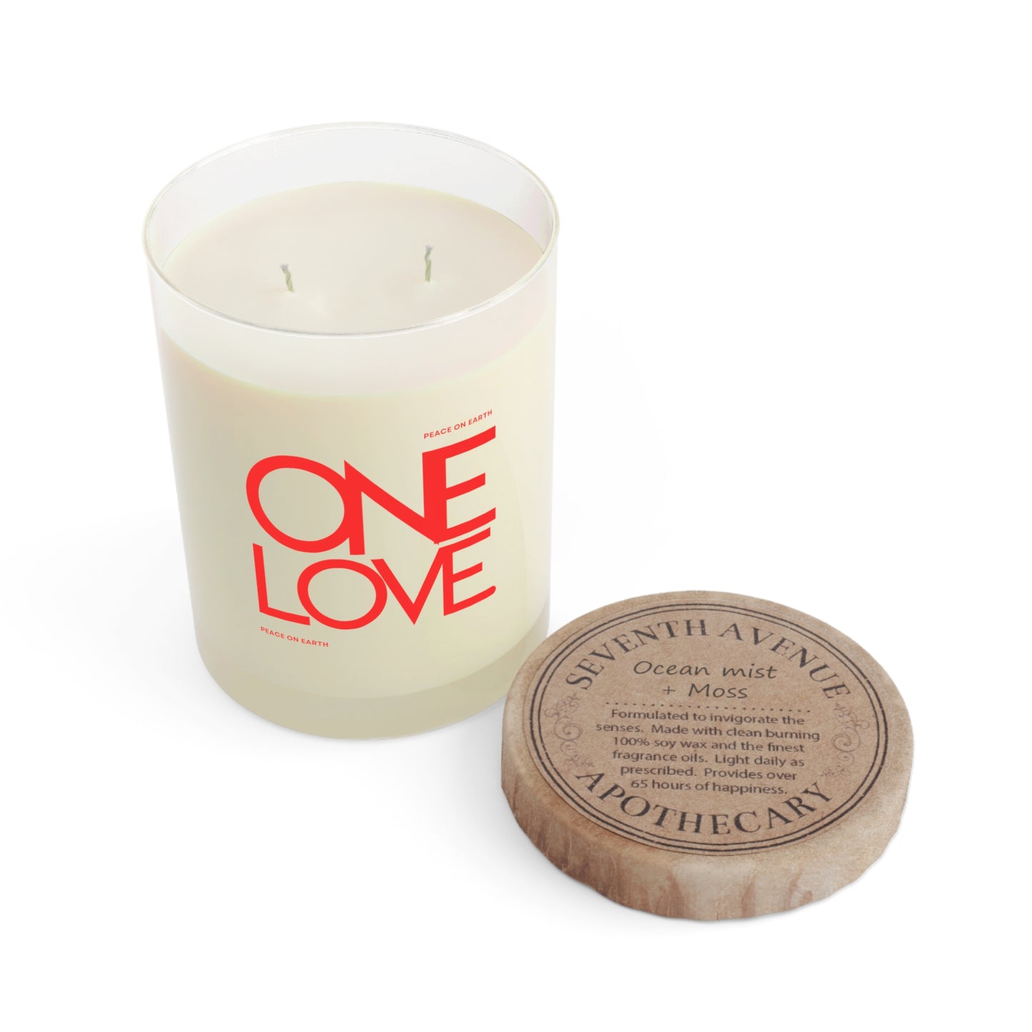 ONE LOVE - Peace on Earth Holiday Scented Candle -  Premium  Candle