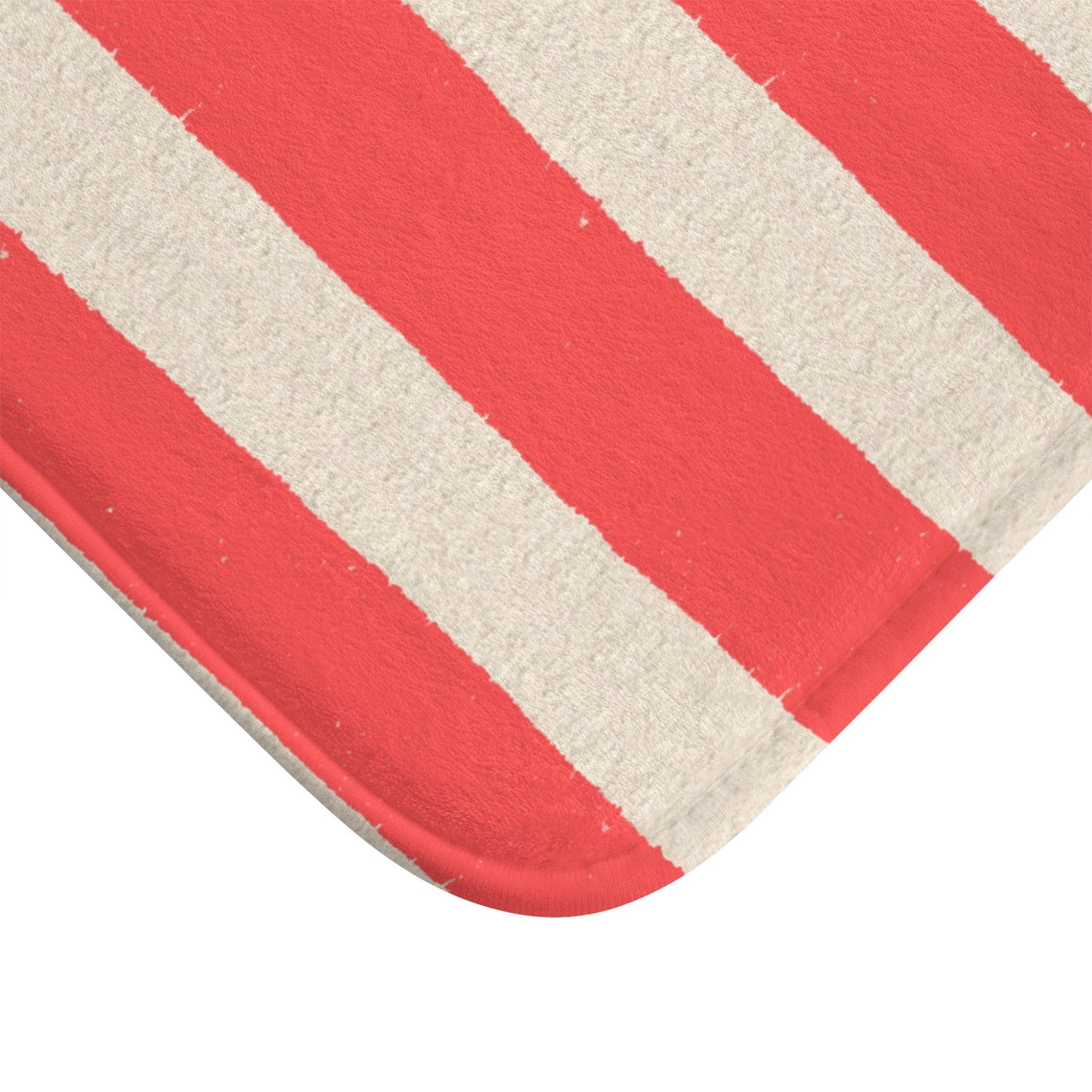 Close-up of a red and white striped pattern