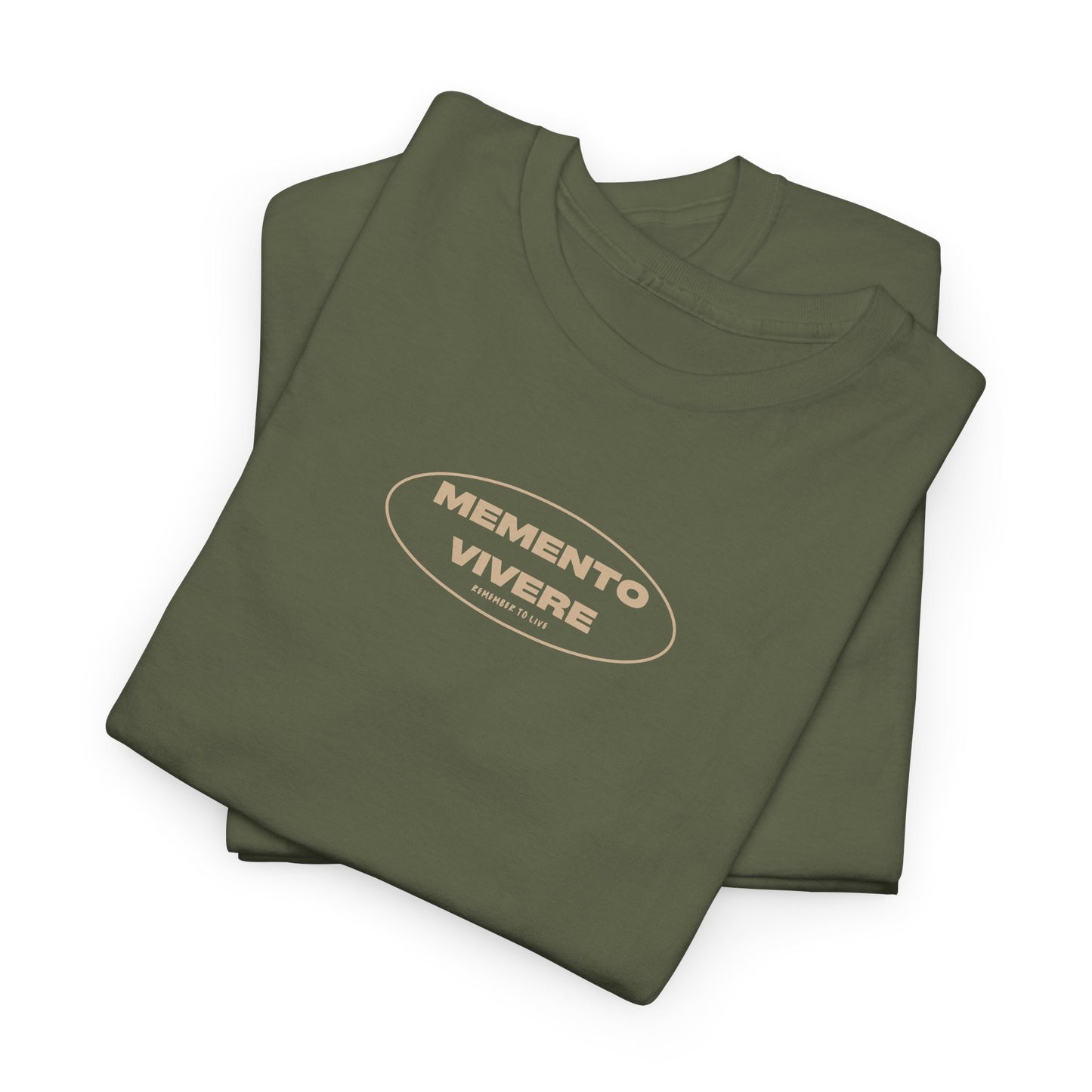 Stoic Men's Tee "Remember to Live", Tan