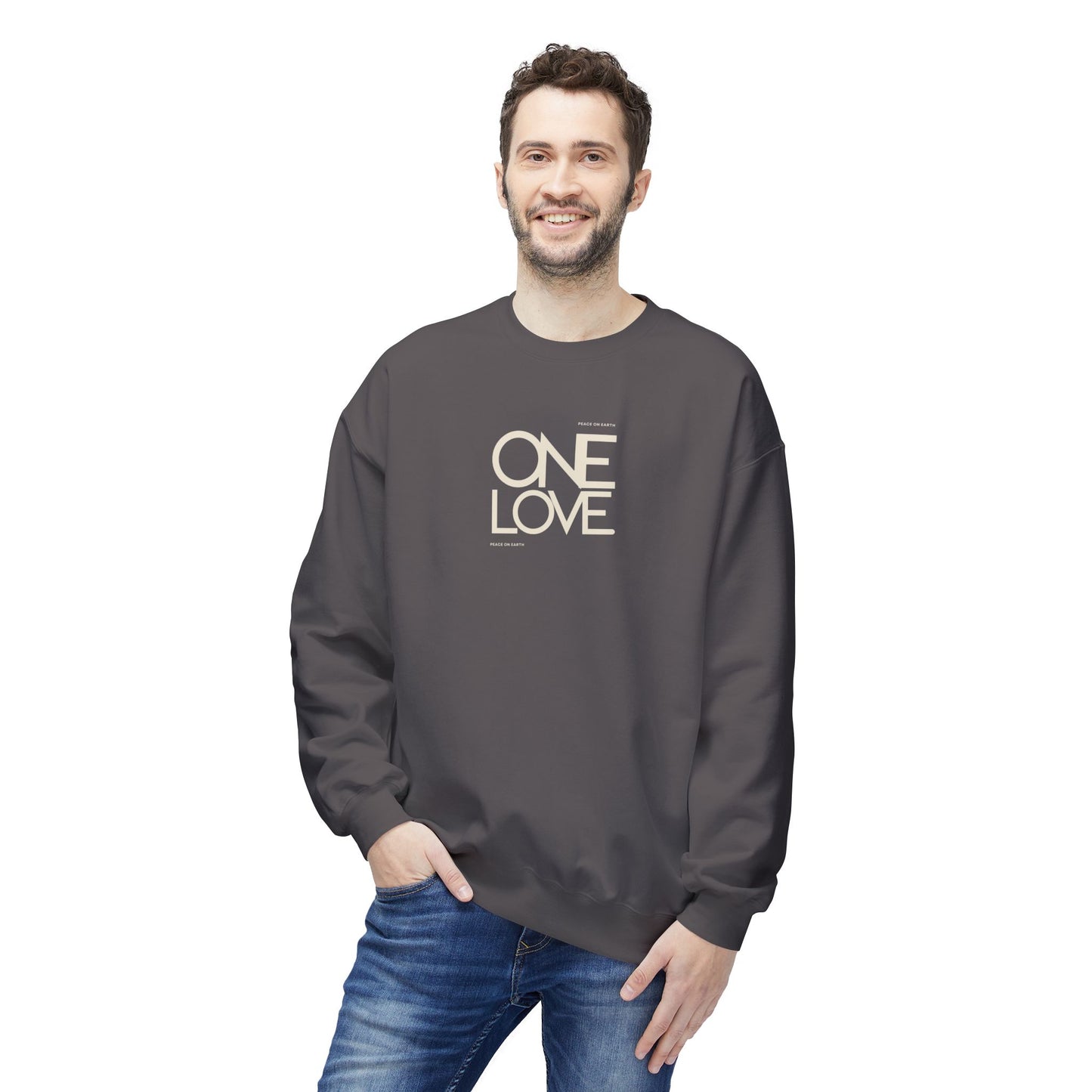 One Love Peace on Earth Holiday Unisex Sweatshirt