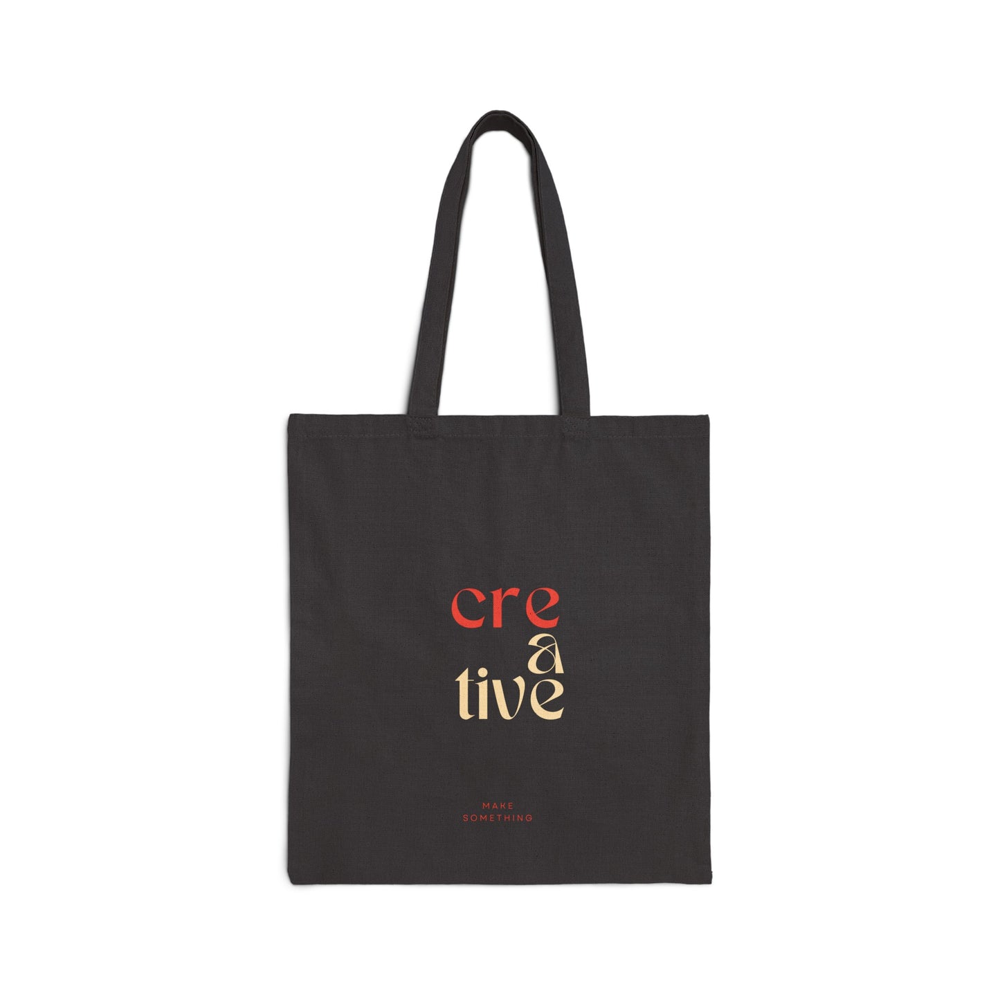 Inspirational Black Tote Bag, Creative