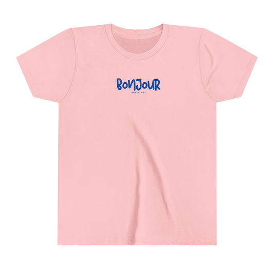 Kids Preppy Tee, Bonjour