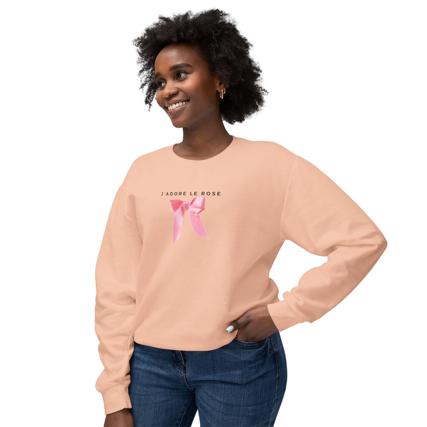 Pink Lover Lightweight Crewneck Sweatshirt | J'adore le rose