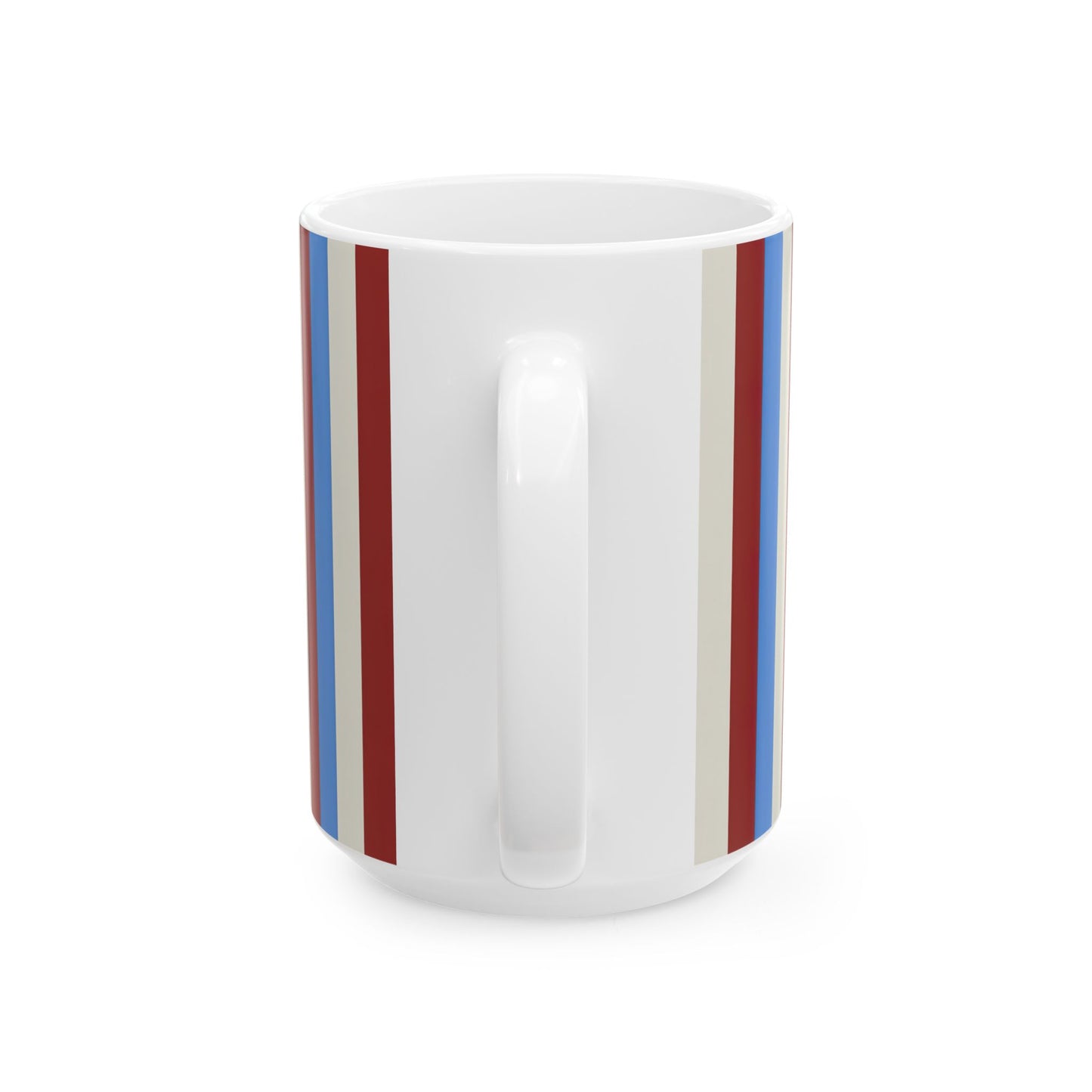 Paris Vibes Spark Joy Striped Ceramic Mug (11oz & 15oz)